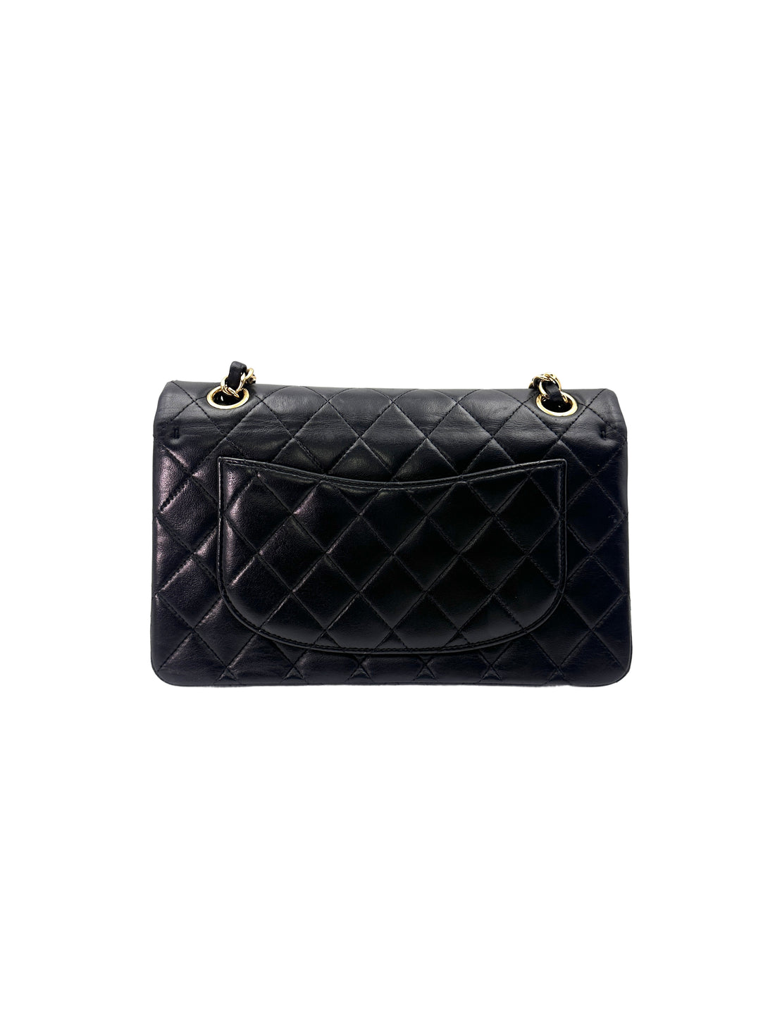 Chanel Classic Flap Black Quilted Leather Small Size Flap Bag With Gold Buckle(15***38) CC1467