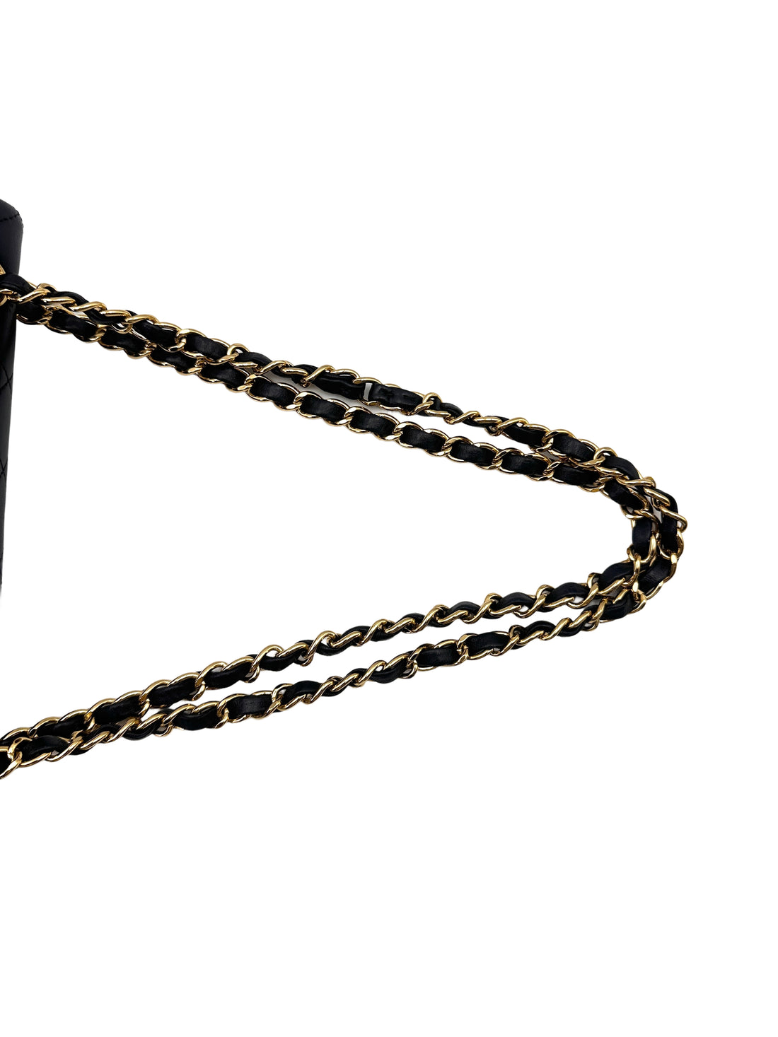 Chanel Classic Flap Black Quilted Leather Small Size Flap Bag With Gold Buckle(15***38) CC1467