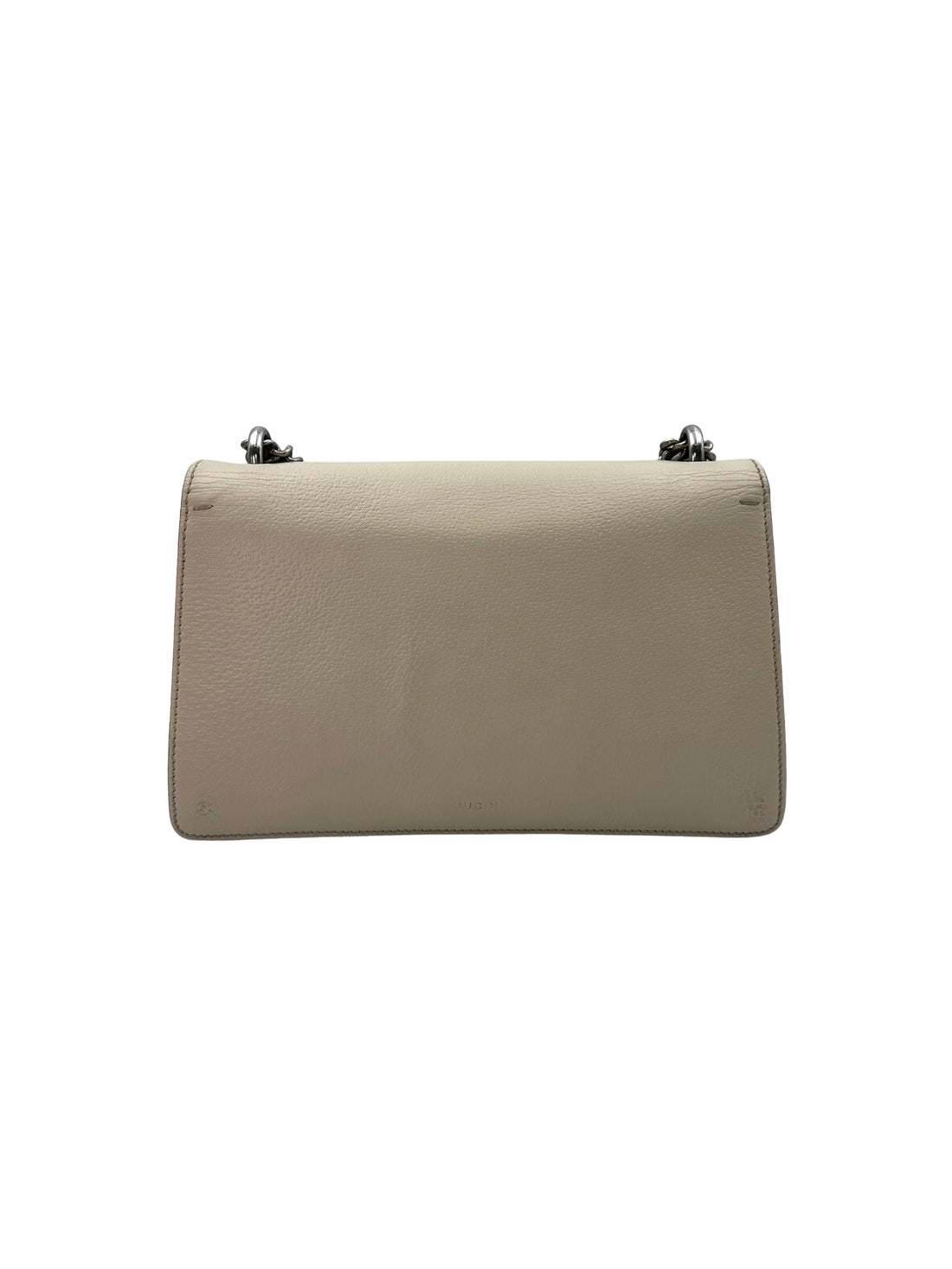 Gucci Dionysus White Textured Leather Chain Bag GG738