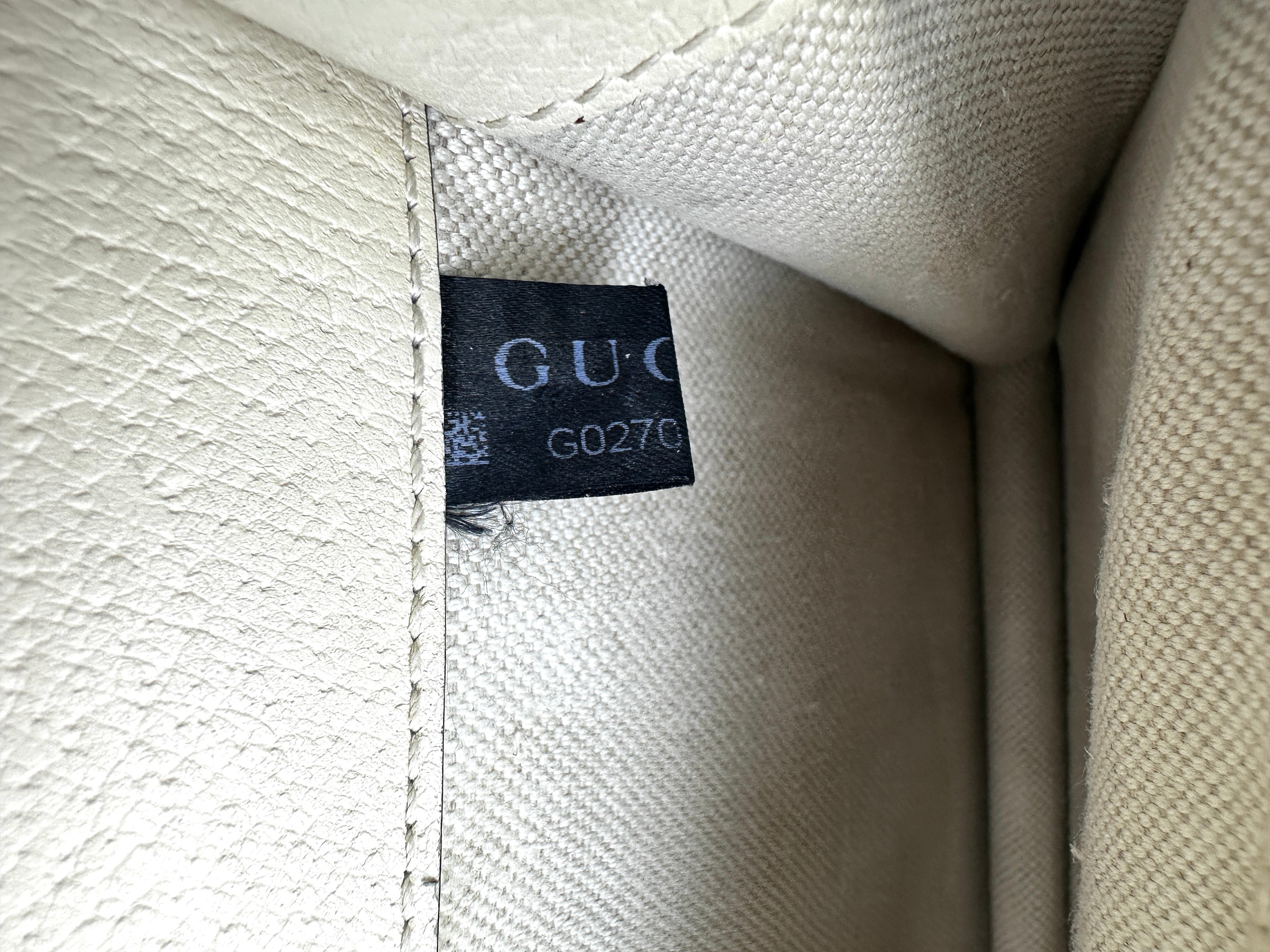 Gucci Dionysus White Textured Leather Chain Bag GG738
