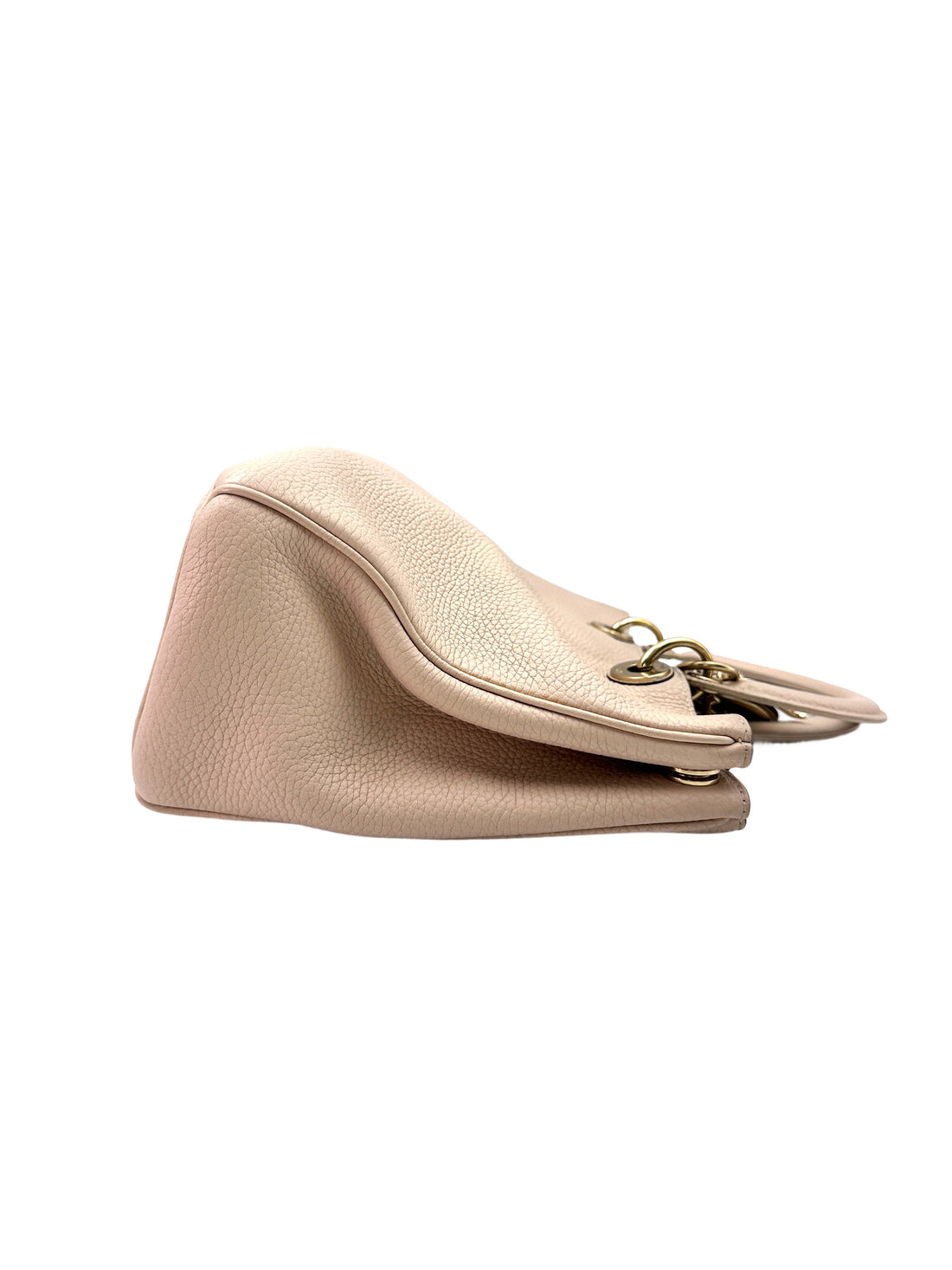Christian Dior Diorissimo White Leather Handle Bag With Pouch DR535
