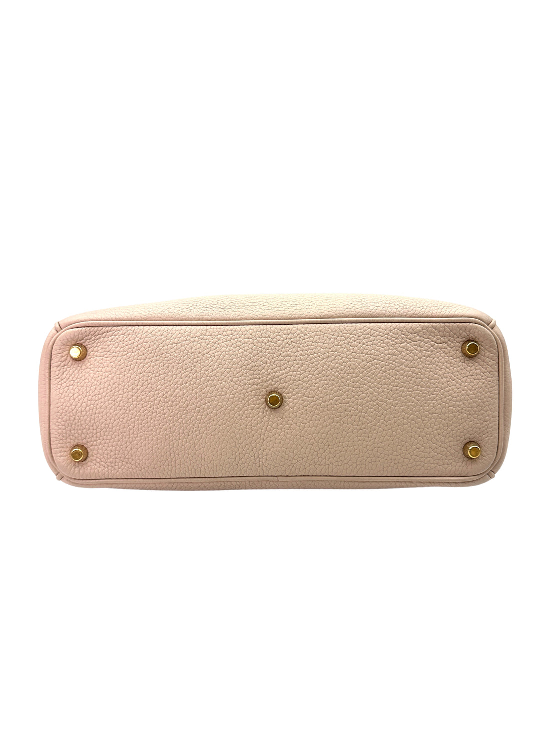 Christian Dior Diorissimo White Leather Handle Bag With Pouch DR535