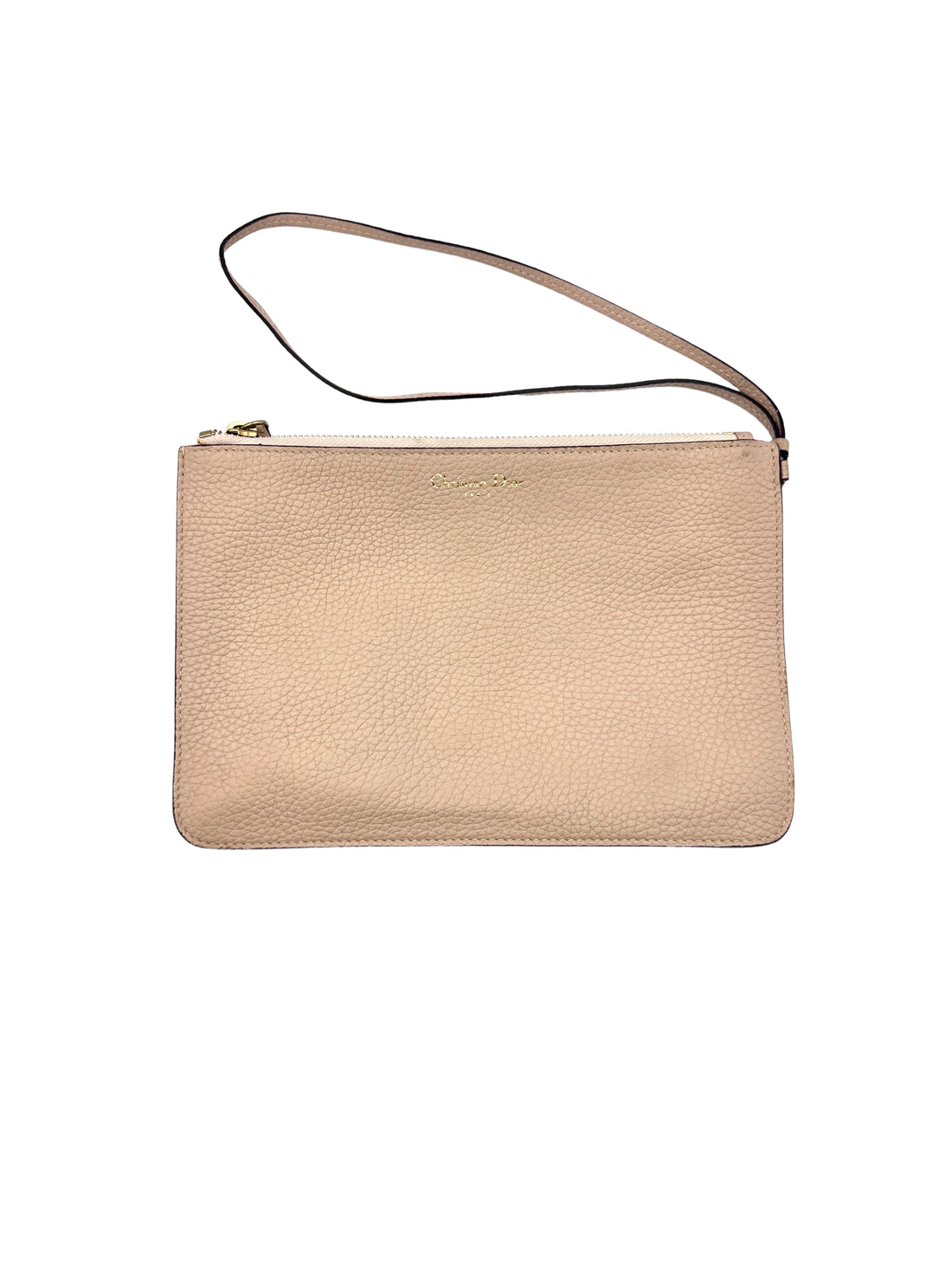 Christian Dior Diorissimo White Leather Handle Bag With Pouch DR535