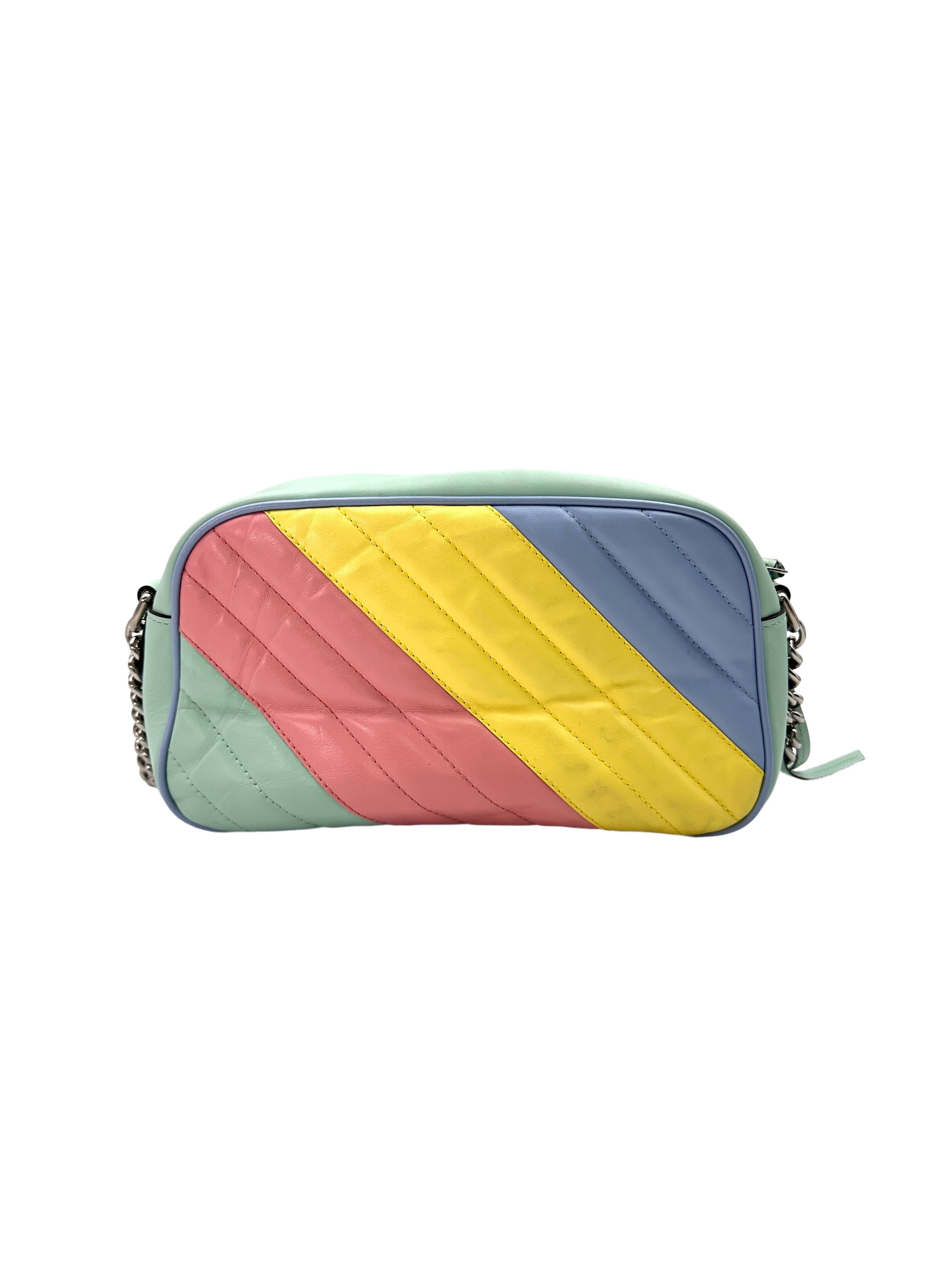 Gucci GG Marmont Pastel Matelasse Leather Camera Bag GG737