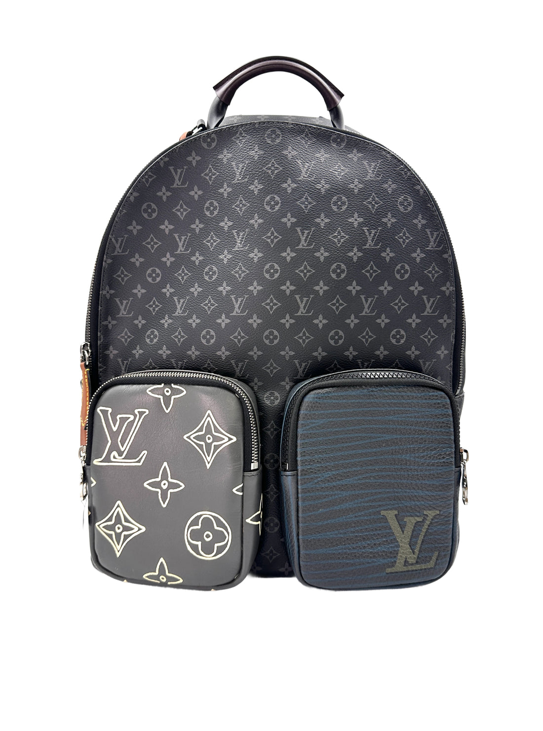 Louis Vuitton Monogram Eclipse Patchwork Multipocket Backpack IRIS048