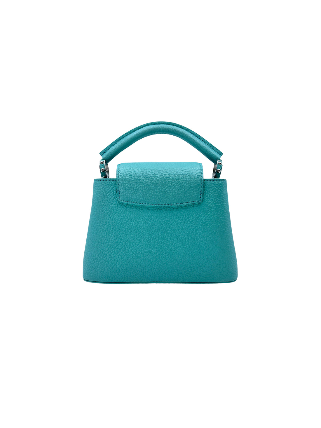 Louis Vuitton Capucines Green Leather Mini Handle Bag LV2040