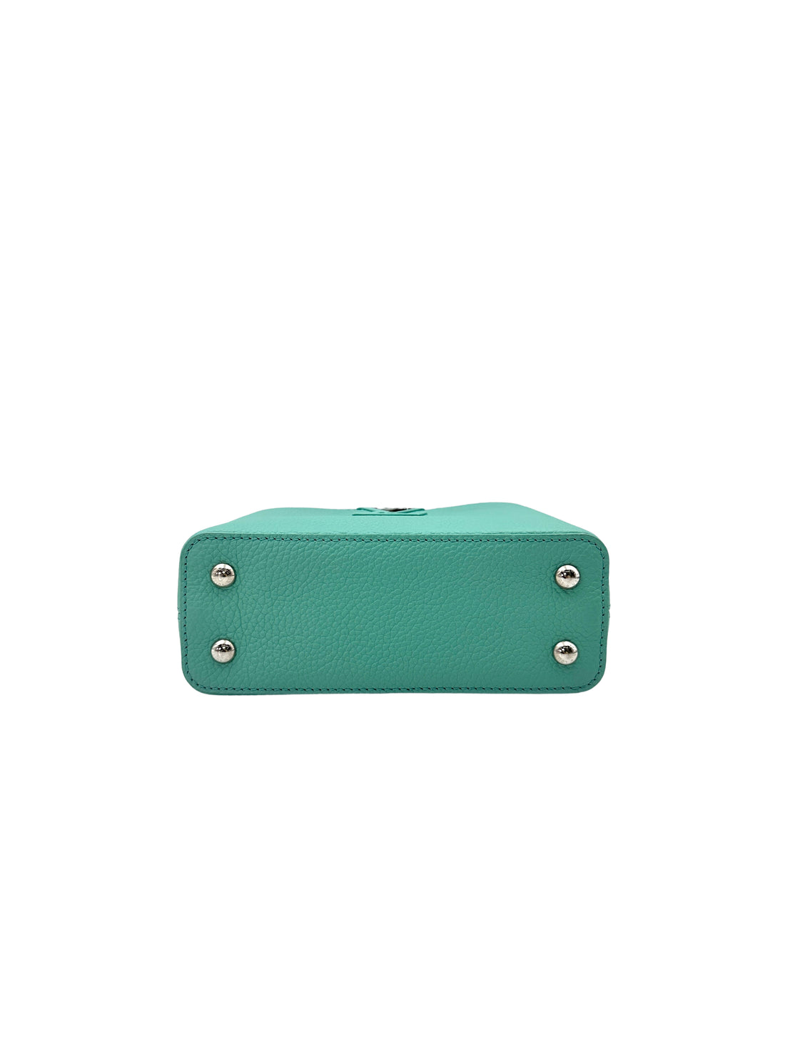 Louis Vuitton Capucines Green Leather Mini Handle Bag LV2040