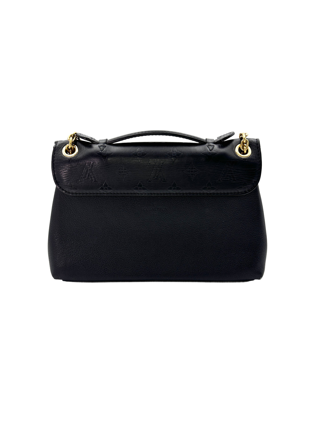 Louis Vuitton Very Chain Black Monogram Leather Shoulder Bag LV2039