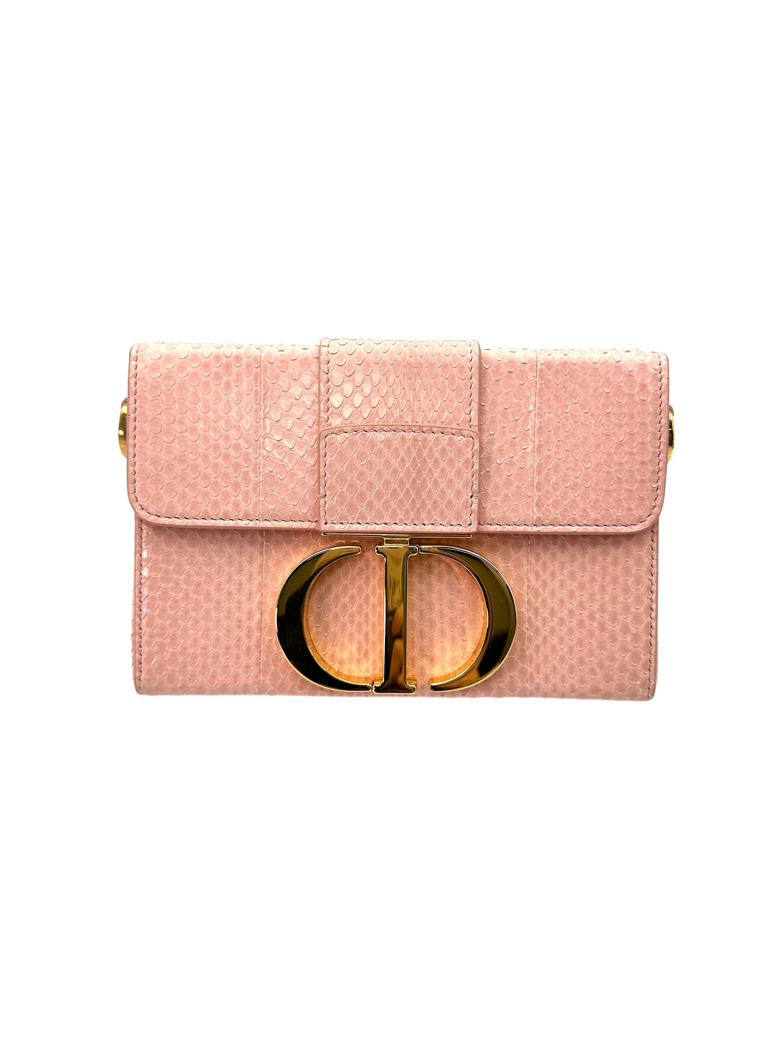 Christian Dior 30 Montaigne Pink Snakeskin Mini Box Bag DR536