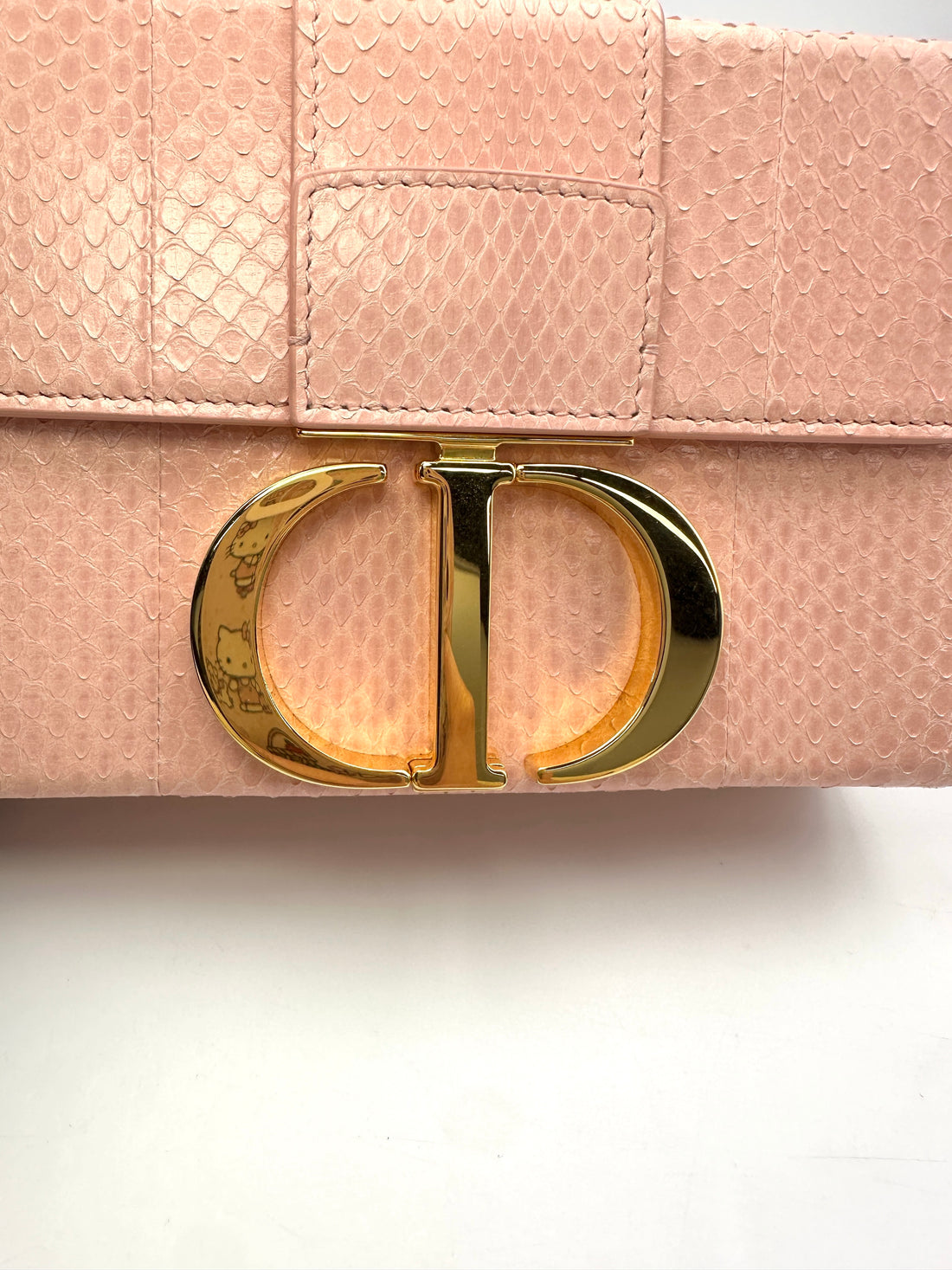 Christian Dior 30 Montaigne Pink Snakeskin Mini Box Bag DR536