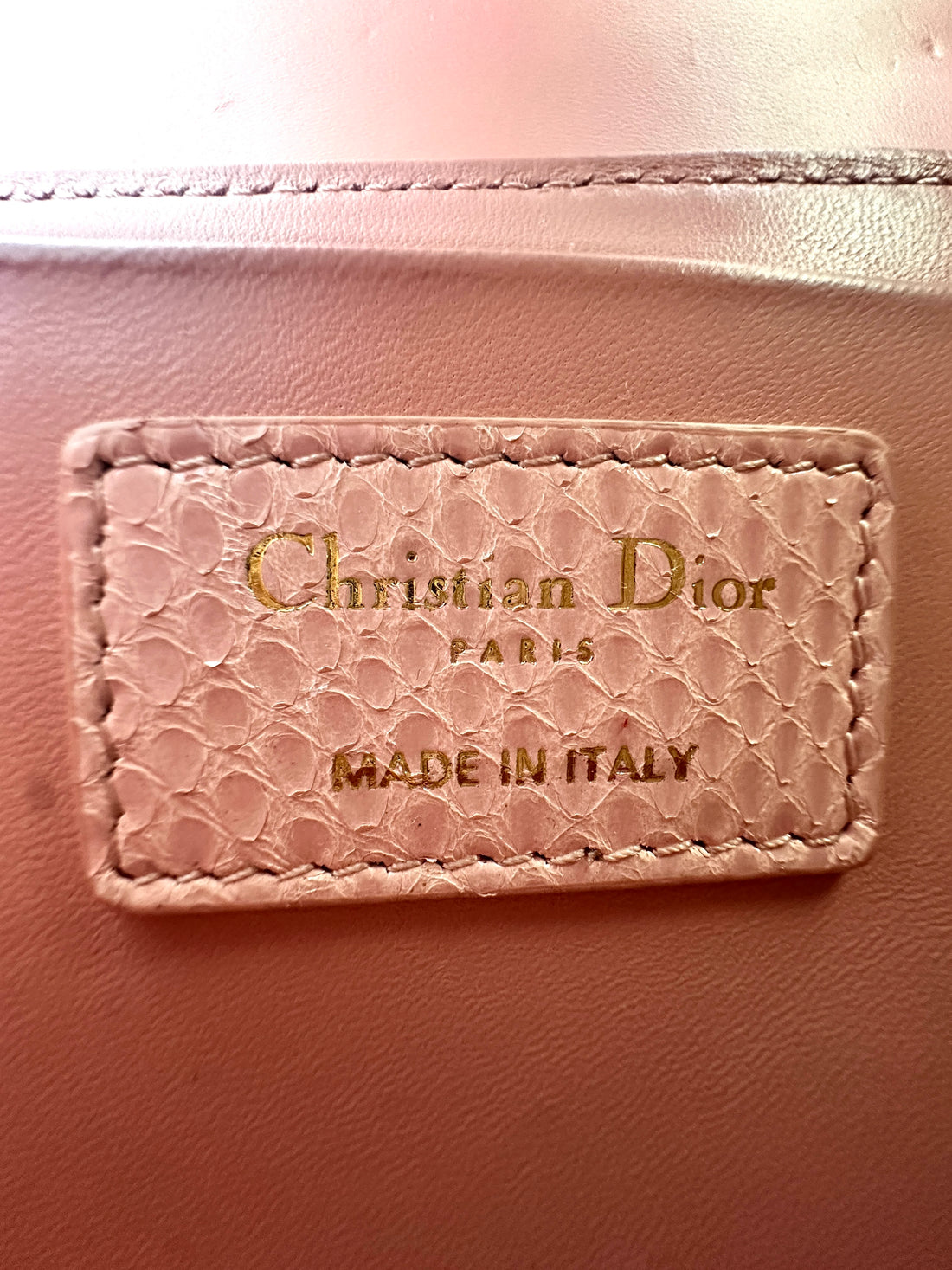 Christian Dior 30 Montaigne Pink Snakeskin Mini Box Bag DR536