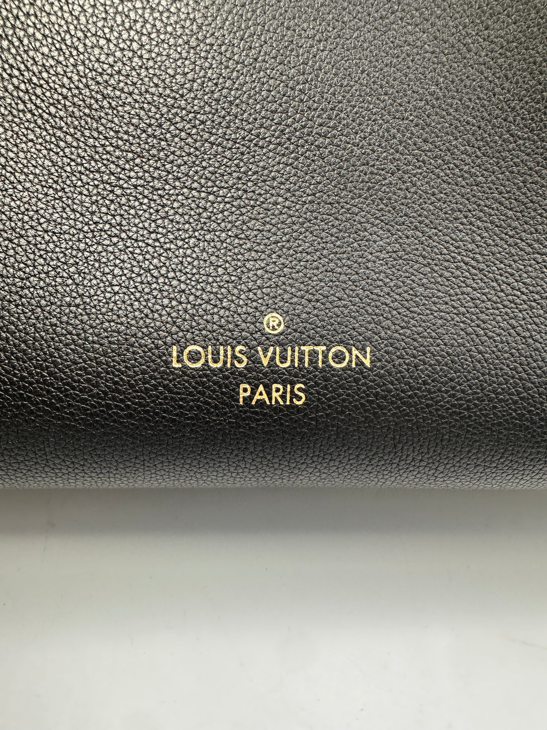 Louis Vuitton On My Side MM Black Calfskin Tote Handle Bag LV2073