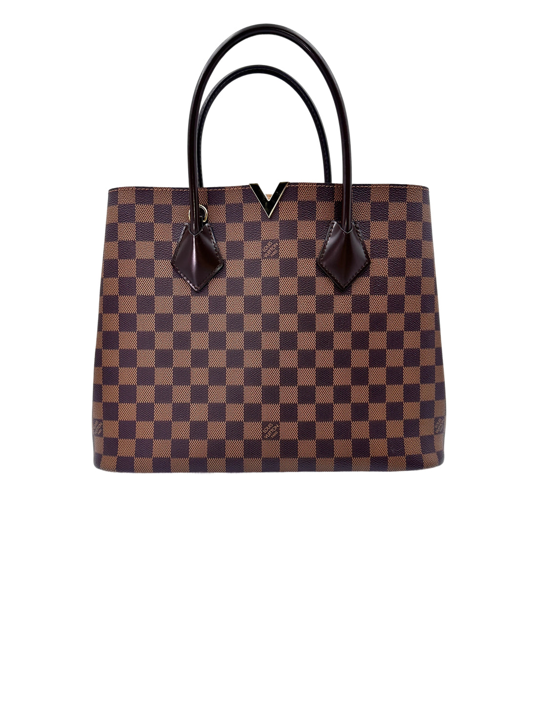 Louis Vuitton Kensington Brown Damier Ebene Tote Handle Bag LV2056