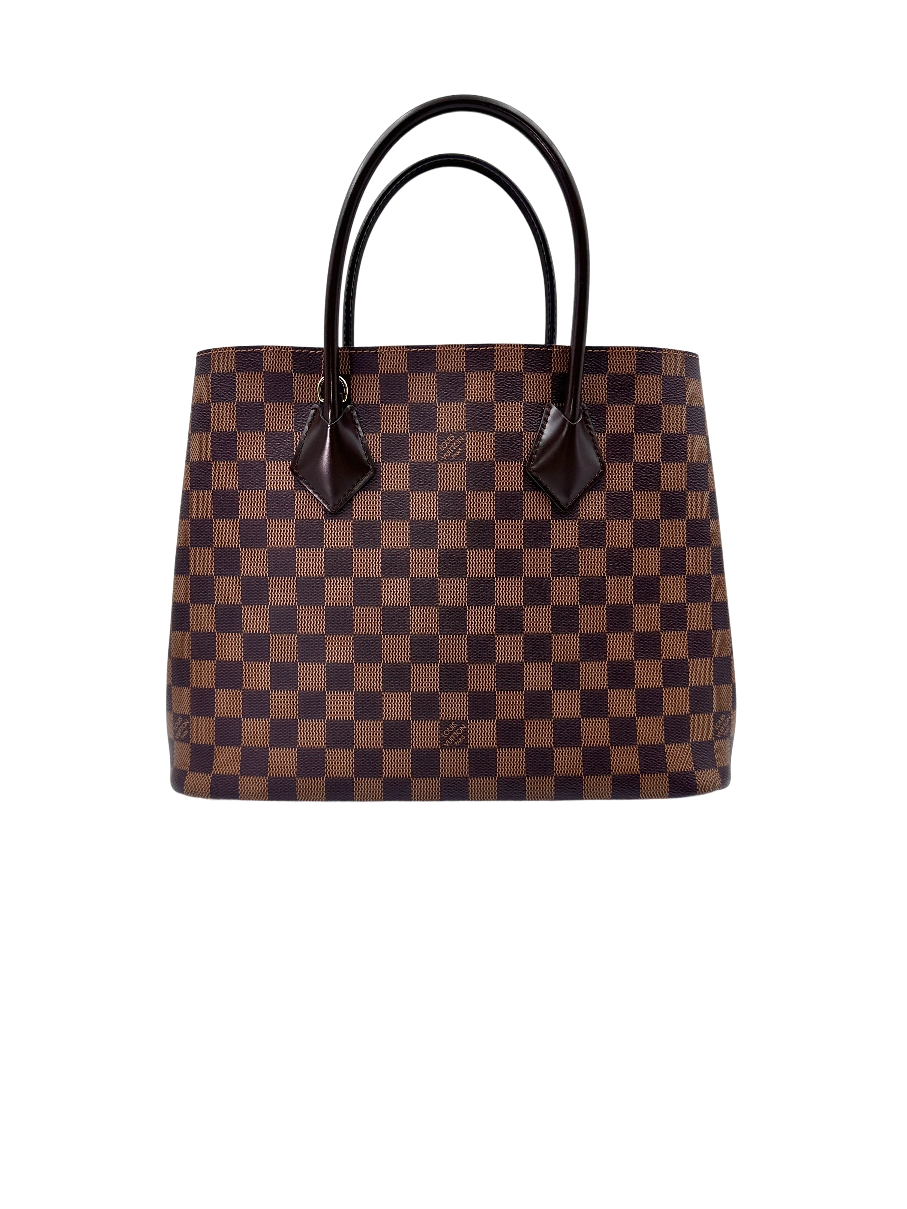 Louis Vuitton Kensington Brown Damier Ebene Tote Handle Bag LV2056