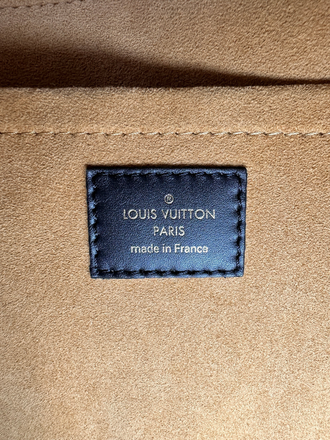 Louis Vuitton On My Side MM Black Leather And Monogram Canvas Tote Bag LV2035