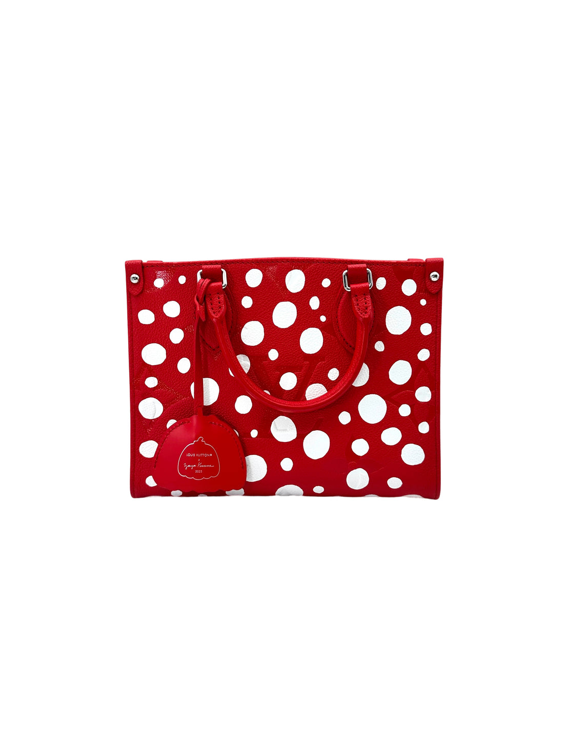 Louis Vuitton x Yayoi Kusama OnTheGo PM Monogram Empreinte Infinity Dots Red Tote Bag LV2023