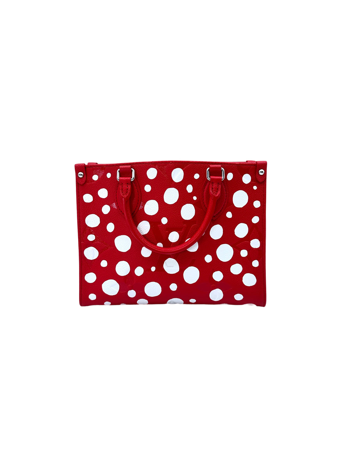 Louis Vuitton x Yayoi Kusama OnTheGo PM Monogram Empreinte Infinity Dots Red Tote Bag LV2023