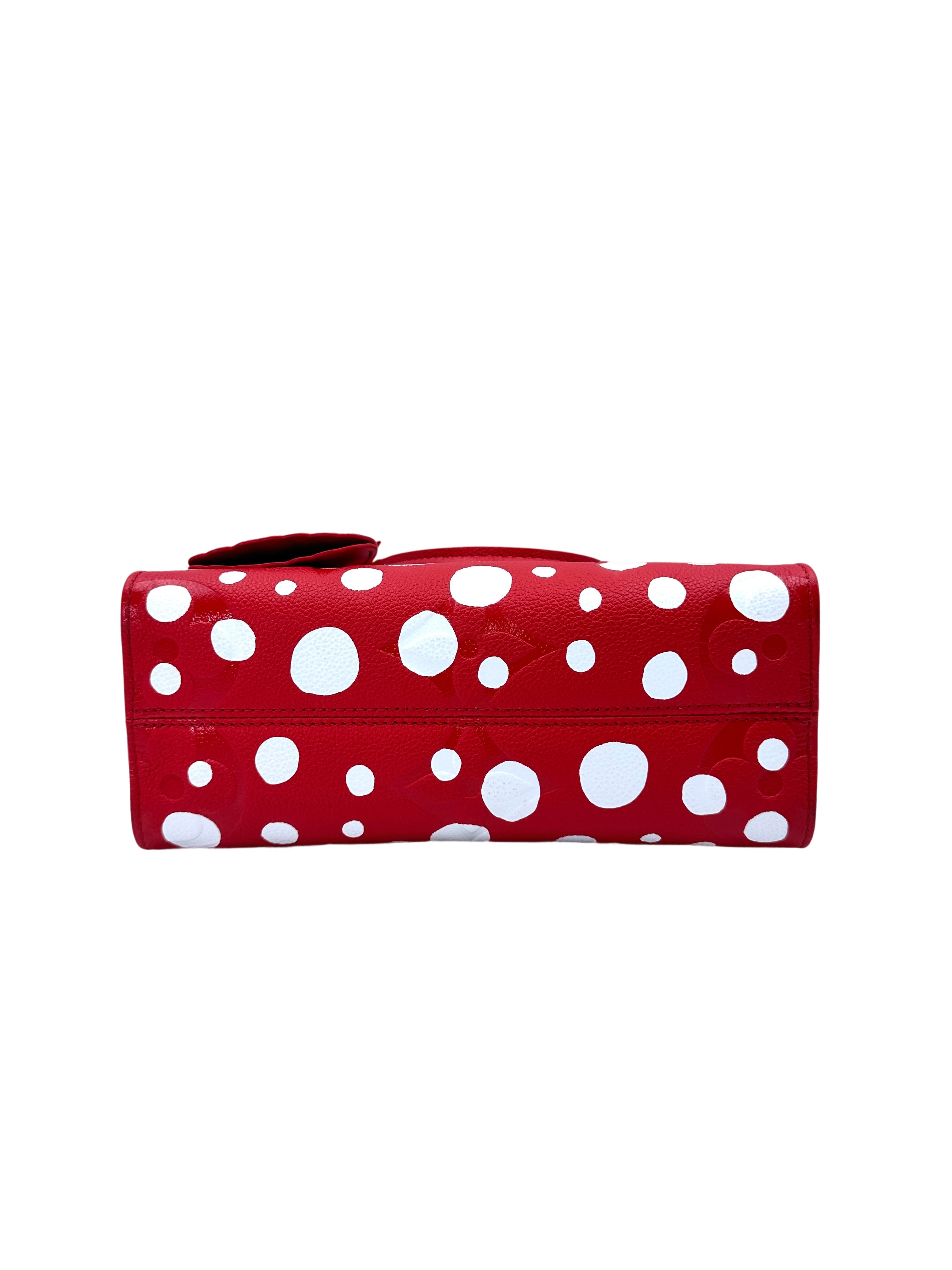 Louis Vuitton x Yayoi Kusama OnTheGo PM Monogram Empreinte Infinity Dots Red Tote Bag LV2023