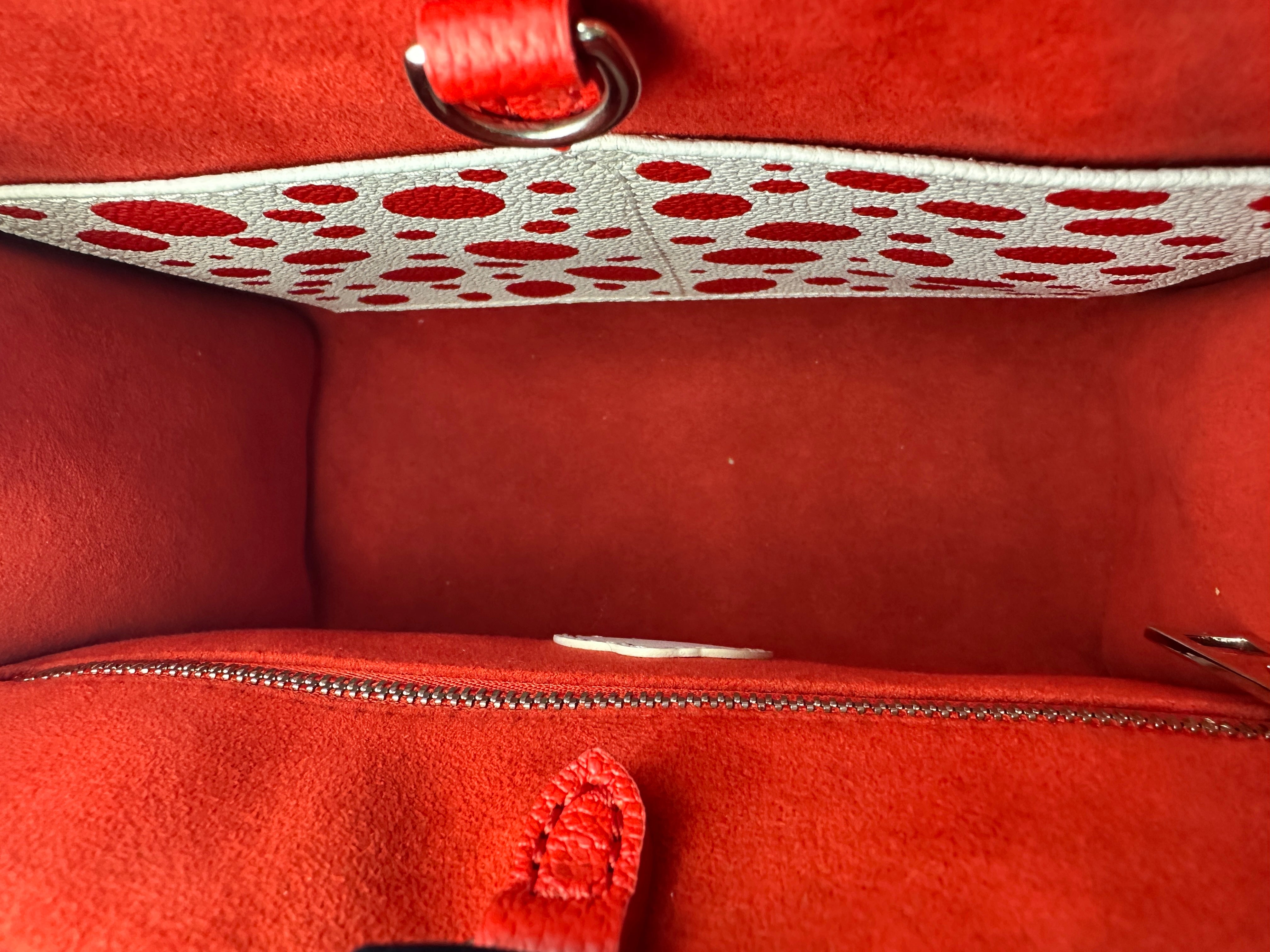 Louis Vuitton x Yayoi Kusama OnTheGo PM Monogram Empreinte Infinity Dots Red Tote Bag LV2023