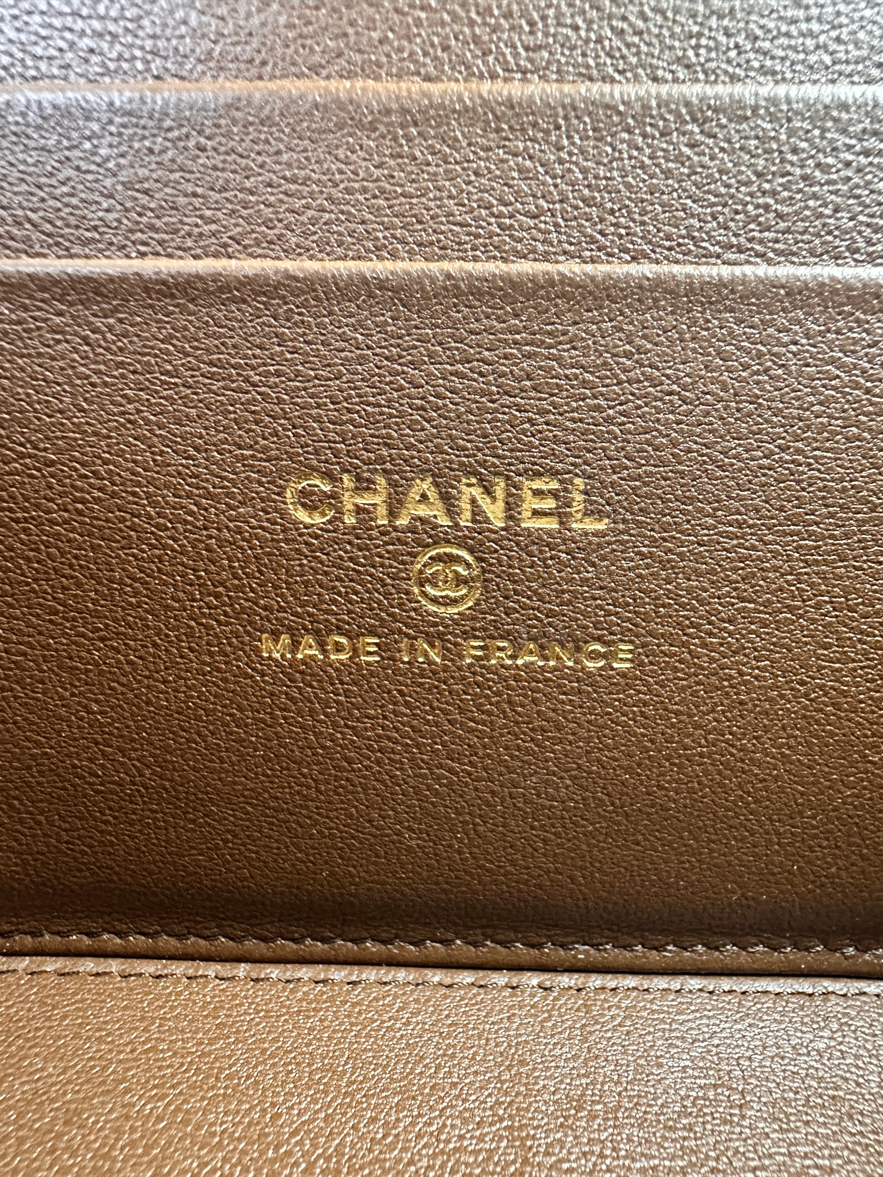 Chanel Green Quilted Lambskin Top Handle Vanity Case(PE***75) CC1473