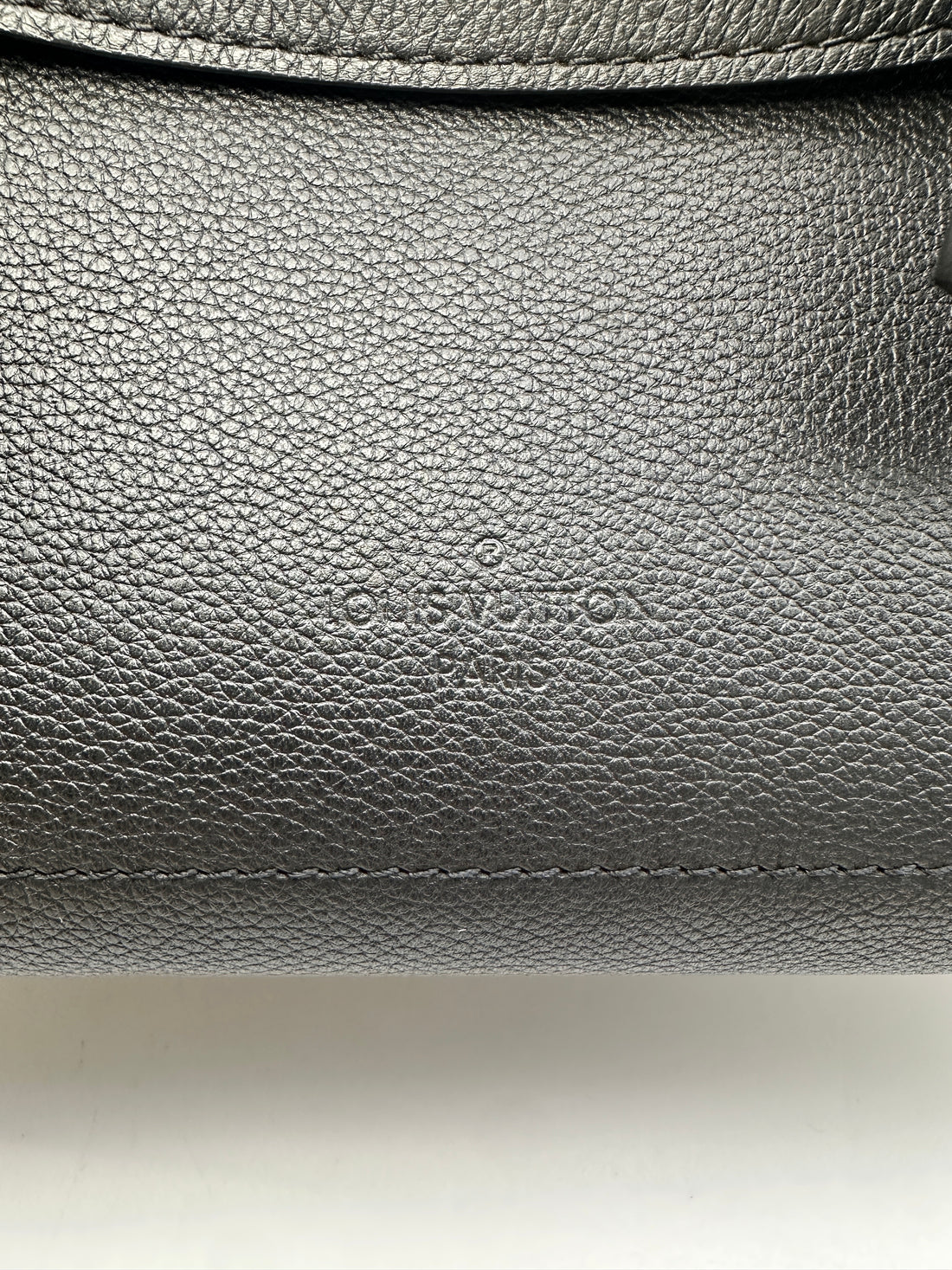 Louis Vuitton Lockme Ever Black Leather Handle Bag With Silver Hardware LV2042