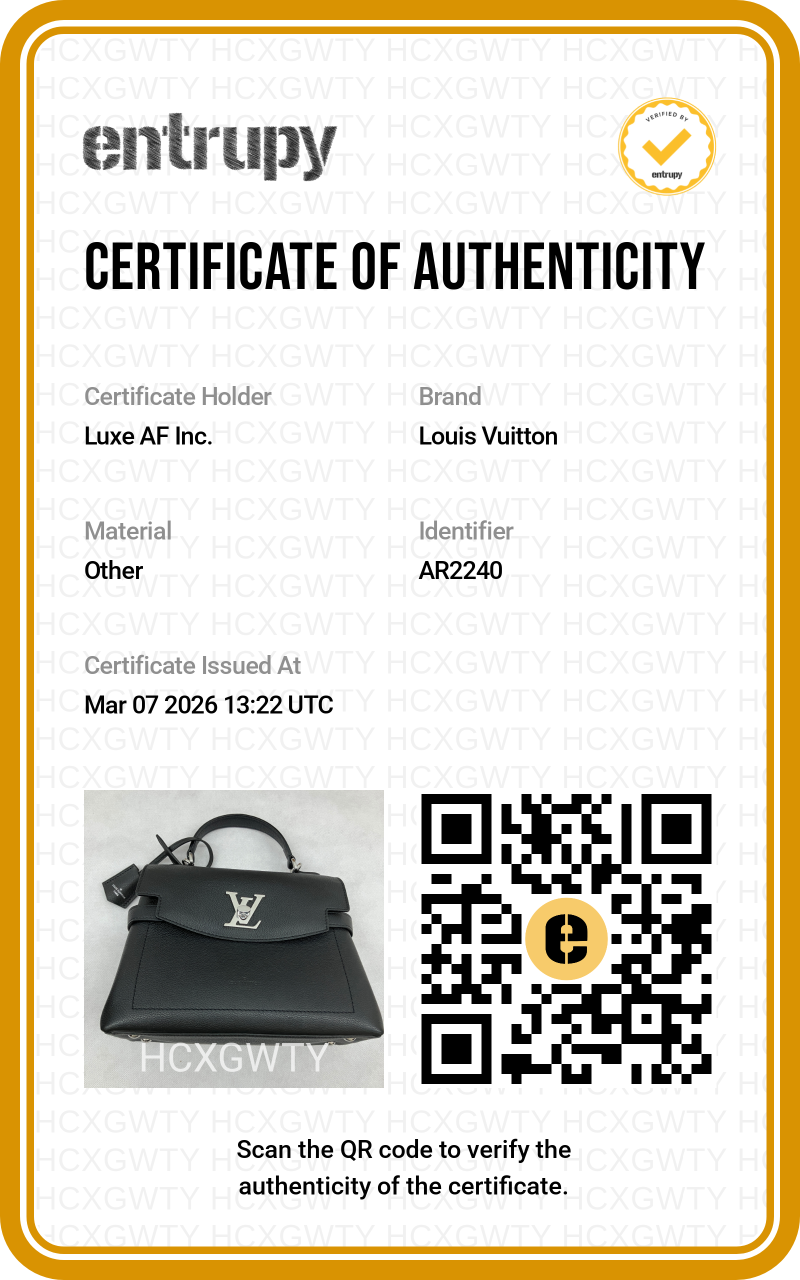 Louis Vuitton Lockme Ever Black Leather Handle Bag With Silver Hardware LV2042