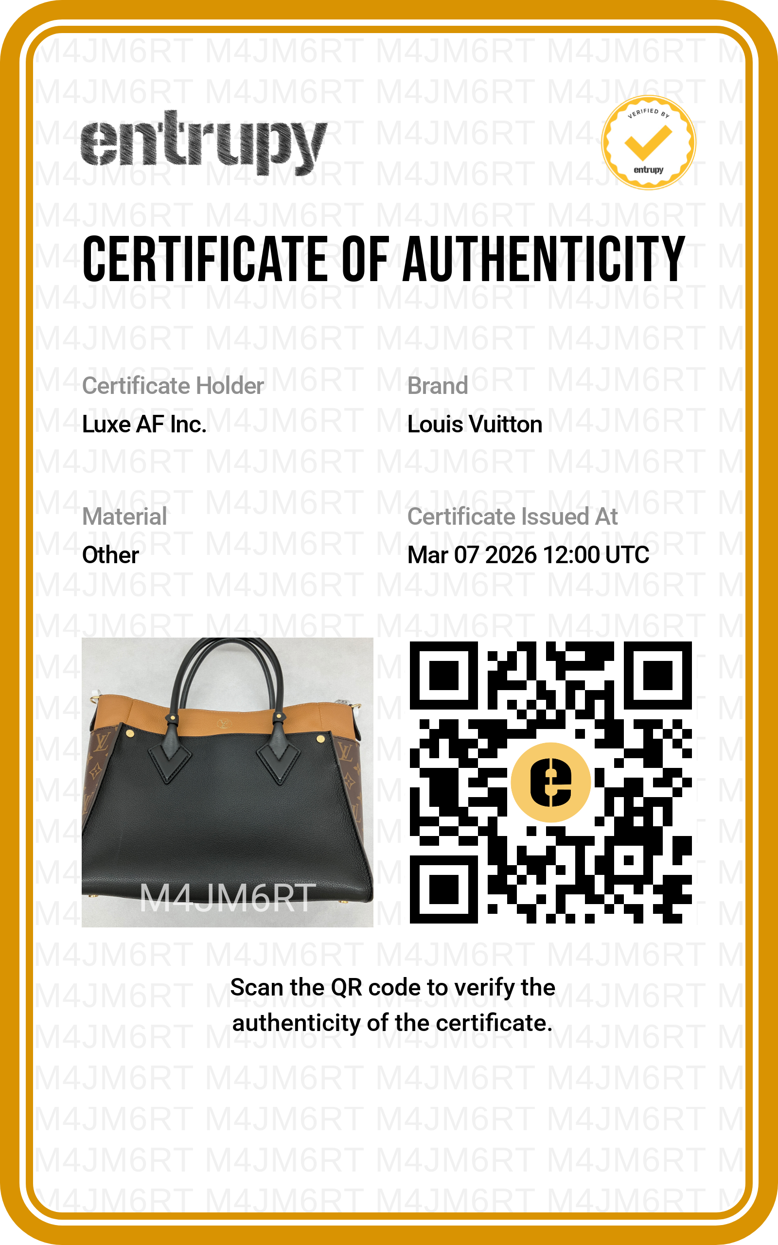 Louis Vuitton On My Side MM Black Leather And Monogram Canvas Tote Bag LV2035