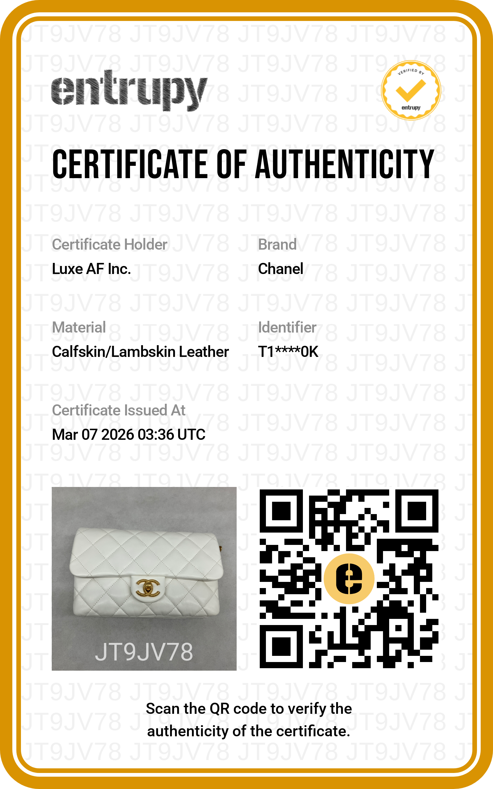 Chanel 23B Classic Flap White Quilted Lambskin Small Size Flap Bag With Gold Hardware(T1***0K) CC1470