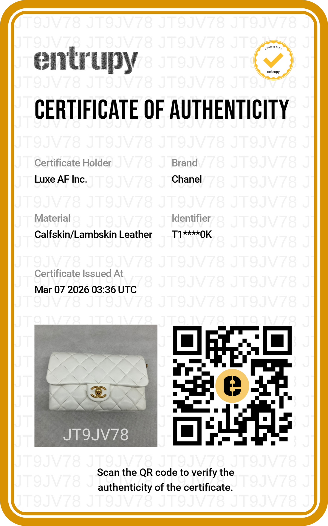Chanel 23B Classic Flap White Quilted Lambskin Small Size Flap Bag With Gold Hardware(T1***0K) CC1470