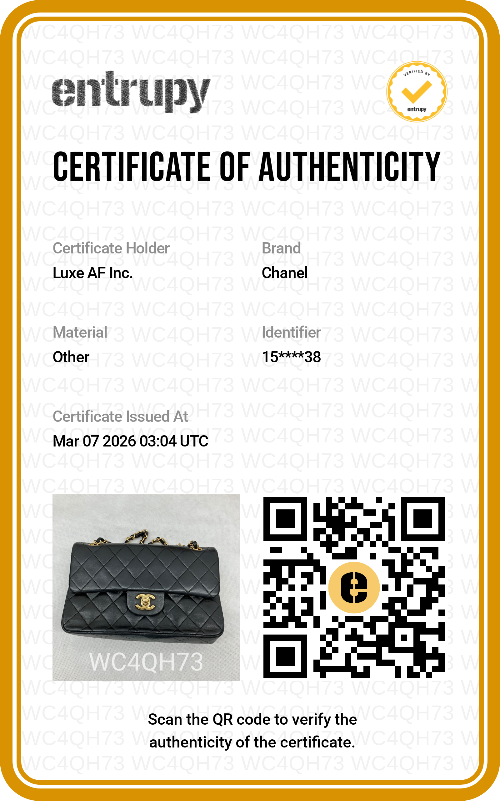 Chanel Classic Flap Black Quilted Leather Small Size Flap Bag With Gold Buckle(15***38) CC1467
