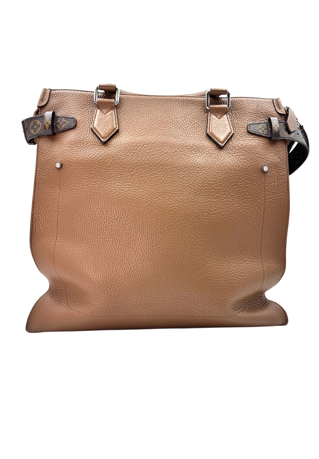 Louis Vuitton Brown Taurillon Leather Zipped Tote Handle Bag LV2060