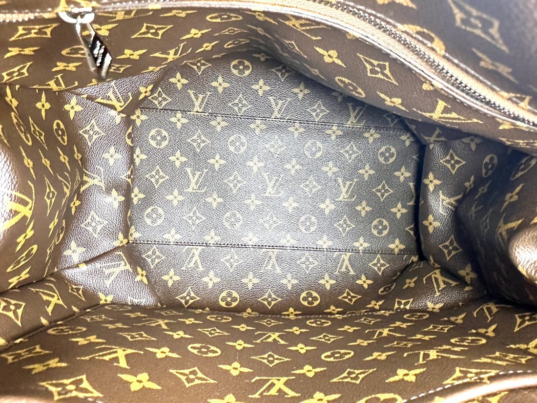 Louis Vuitton Brown Taurillon Leather Zipped Tote Handle Bag LV2060
