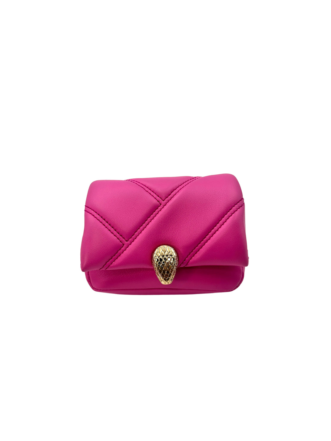 Bvlgari Serpenti Cabochon Pink Leather Mini Shoulder Bag BS32