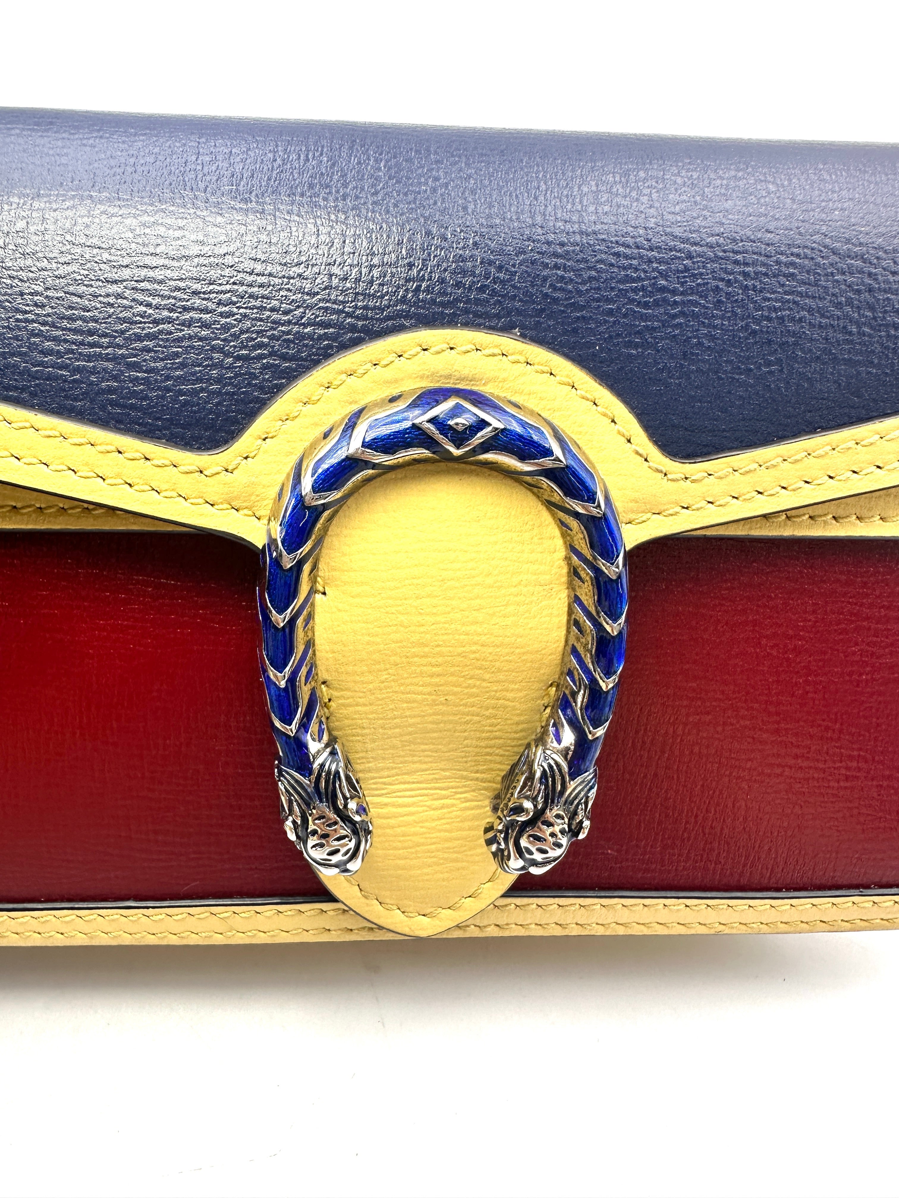 Gucci Limited Edition Dionysus Tricolor Leather Mini Shoulder Bag GG739