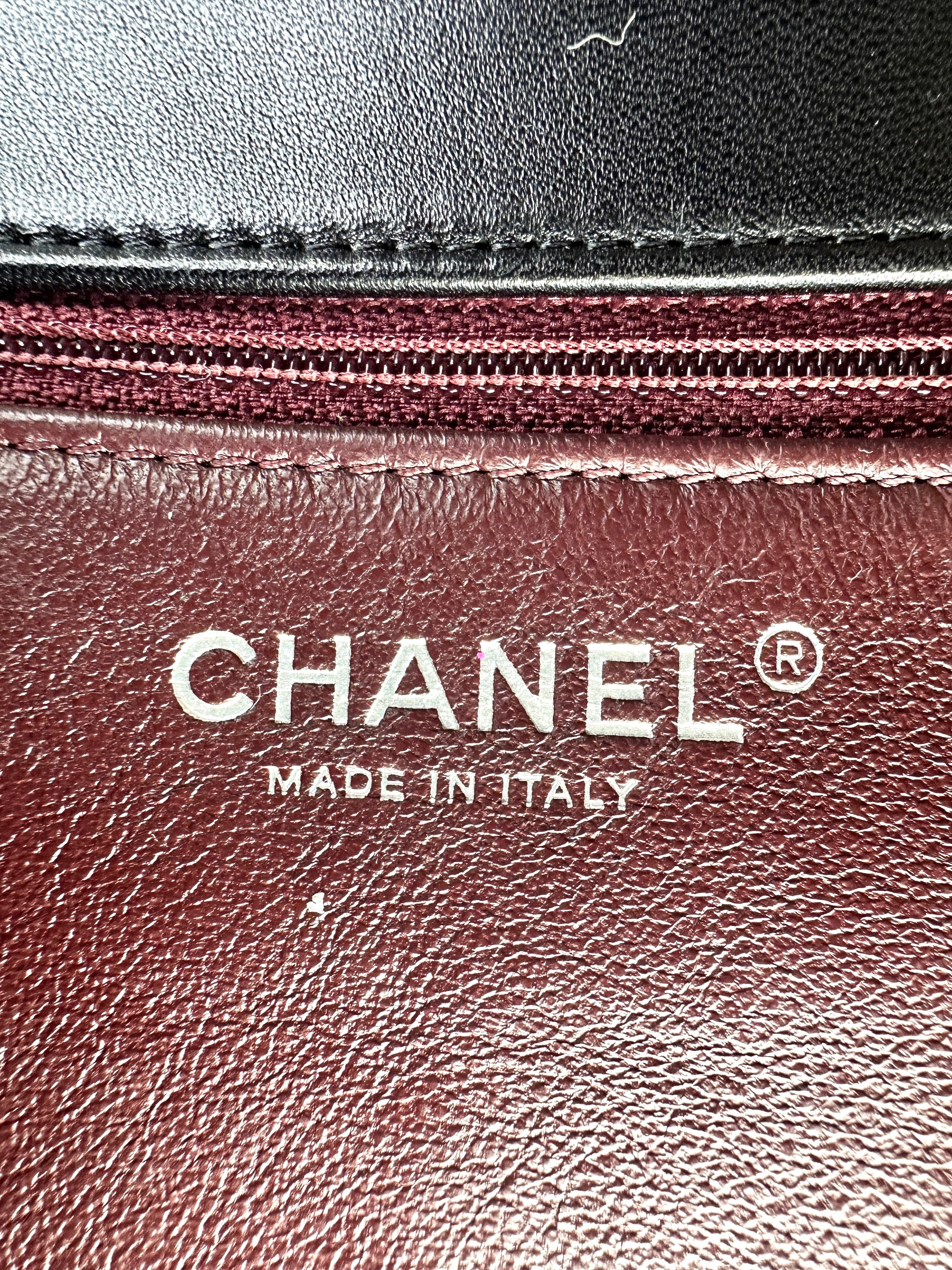 Chanel Trendy CC Black Quilted Lambskin Top Handle Flap Bag(23***27) CC1478
