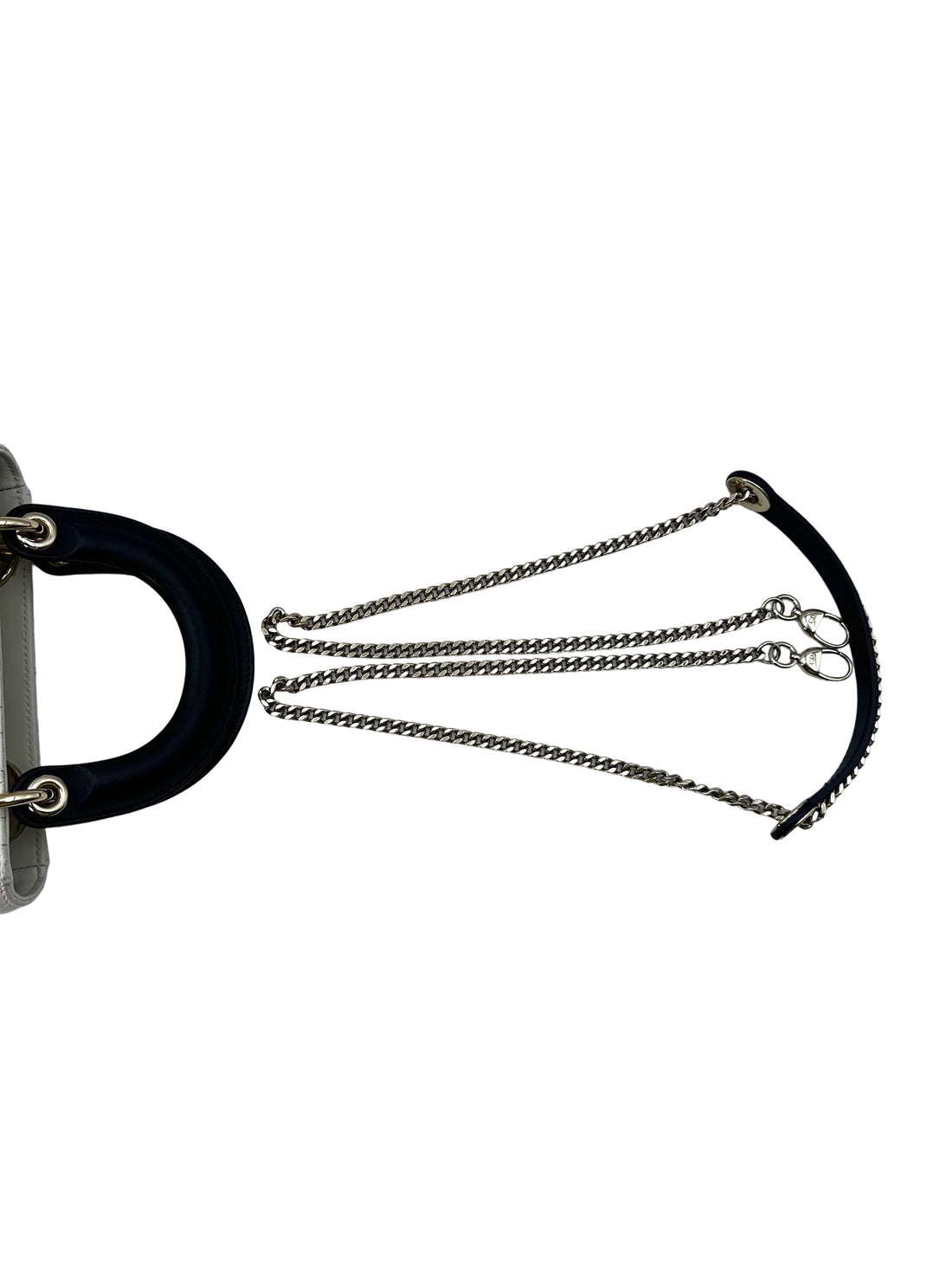 Christian Dior Lady Dior Dioramour Limited Edition Cannage Handle Bag With Gold Charms DR542