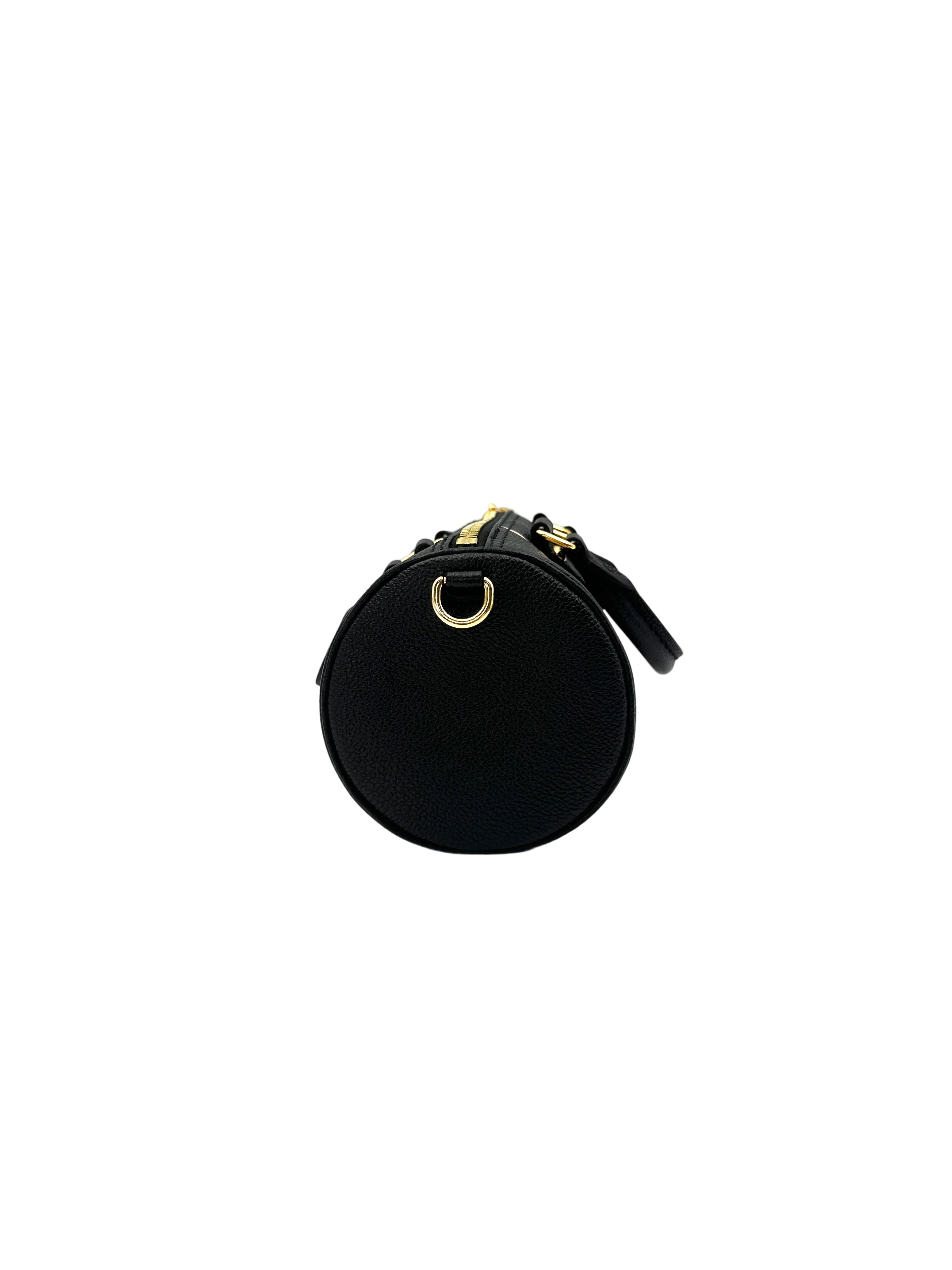 Louis Vuitton Papillon Trunk Black/Beige Bicolor Monogram Empreinte Leather Shoulder Bag LV2044