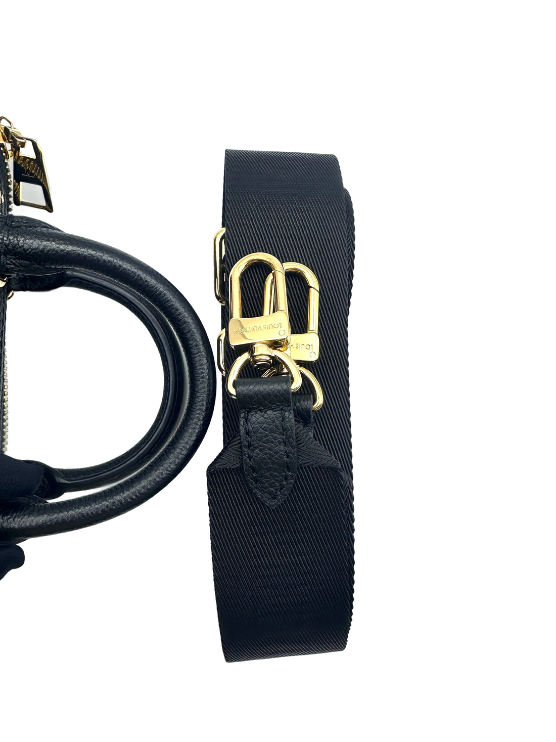 Louis Vuitton Papillon Trunk Black/Beige Bicolor Monogram Empreinte Leather Shoulder Bag LV2044