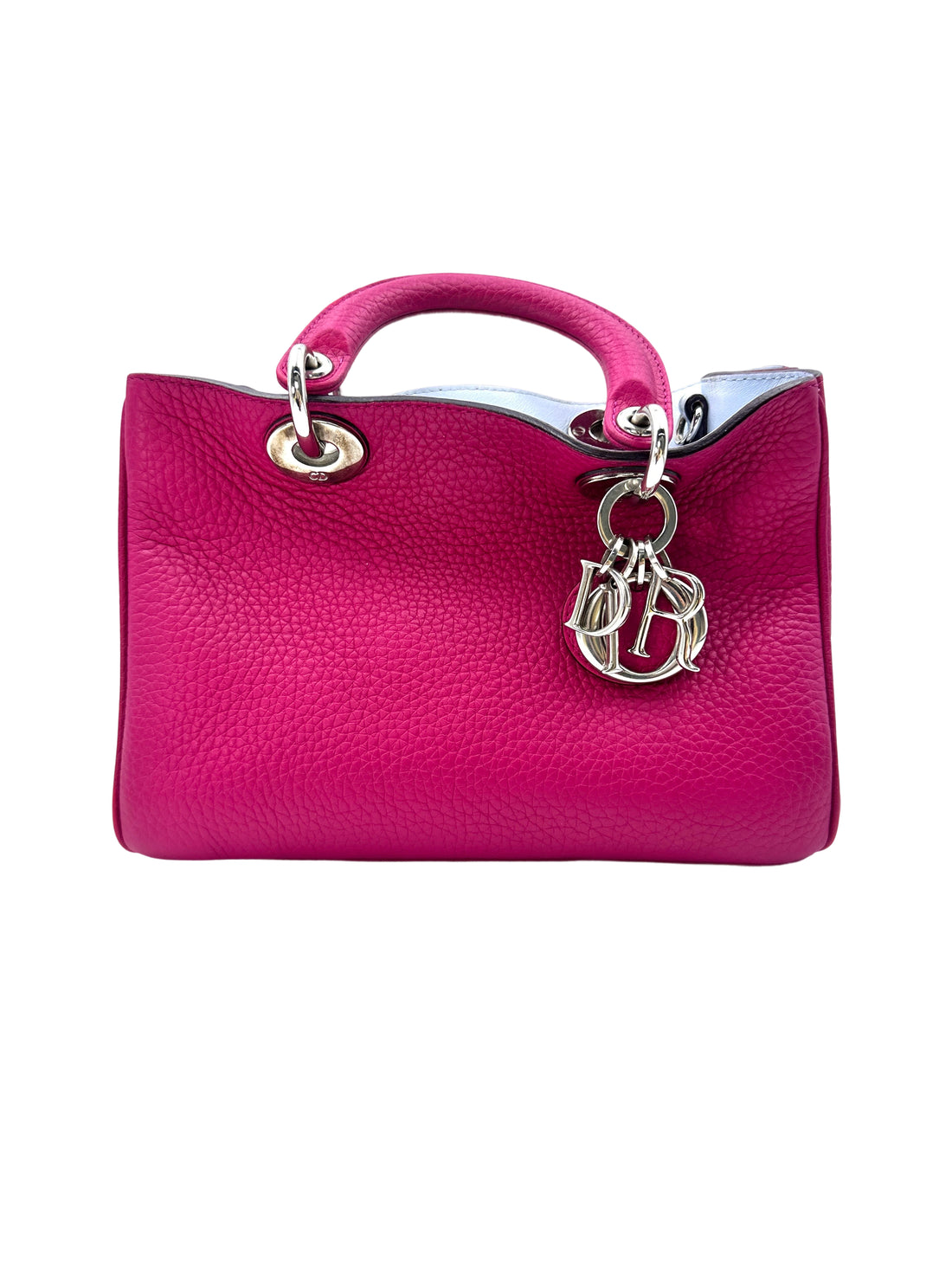 Christian Dior Diorissimo Pink Leather Handle Bag DR543
