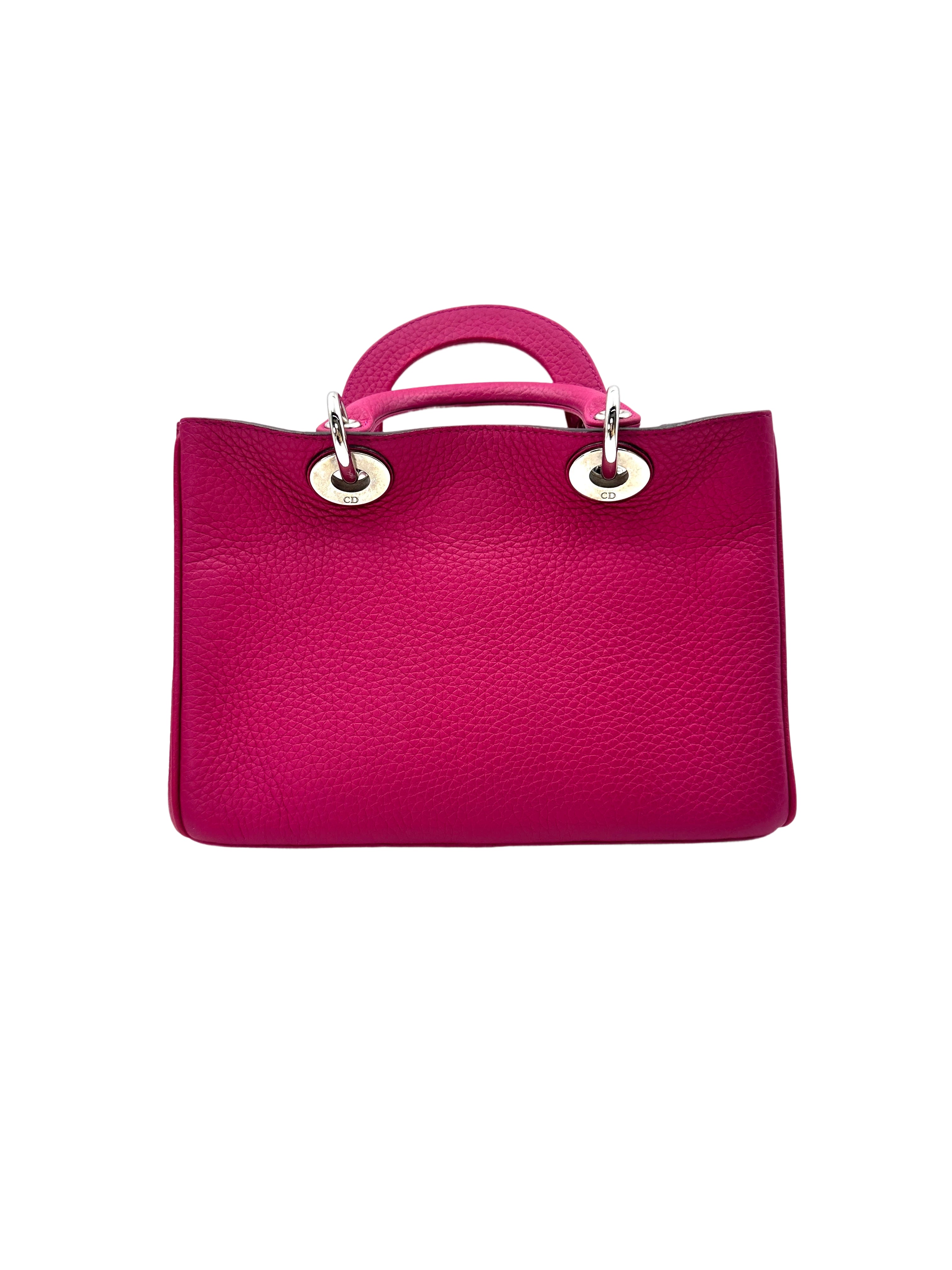 Christian Dior Diorissimo Pink Leather Handle Bag DR543