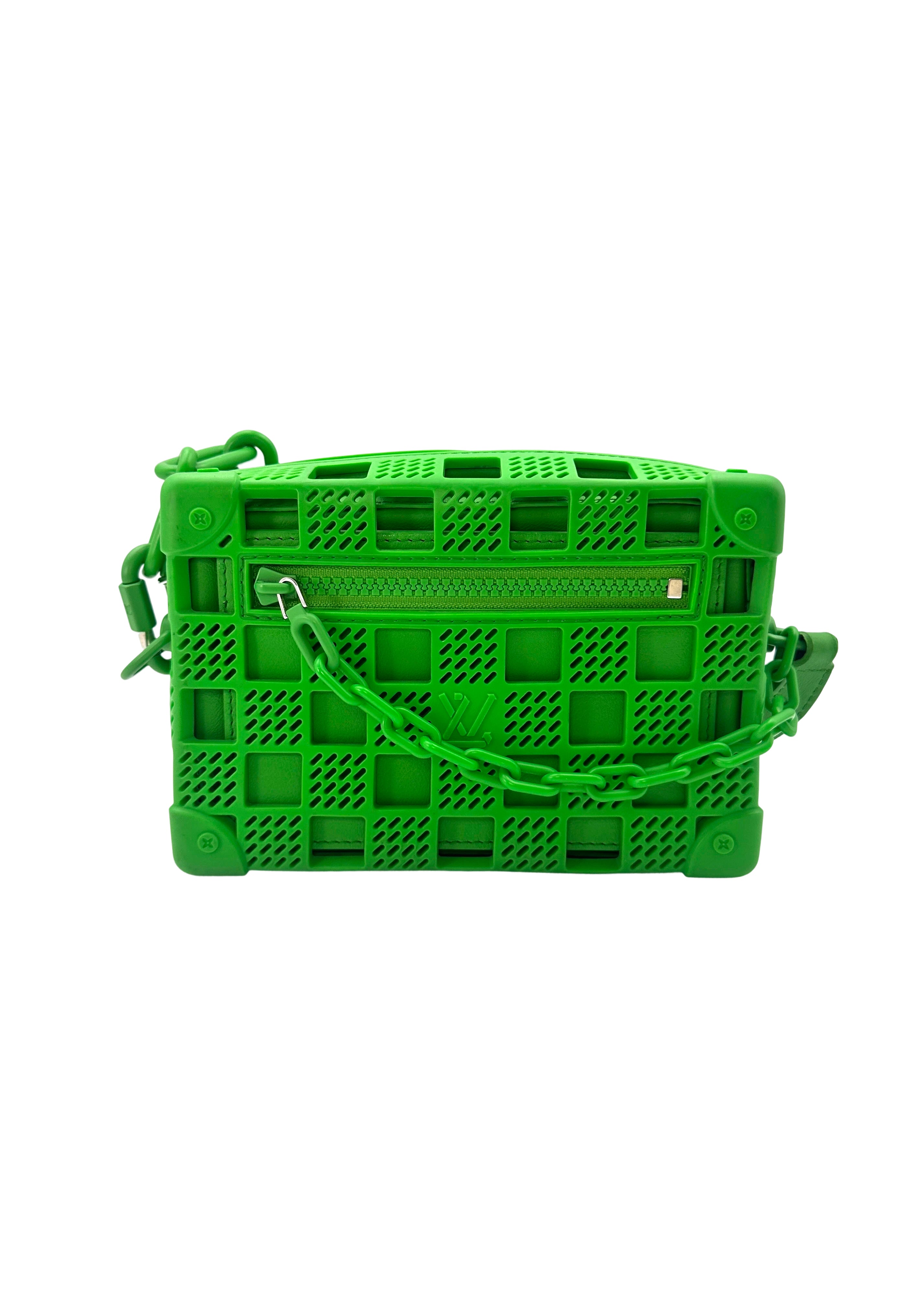 Louis Vuitton Soft Trunk Green Recycled Rubber Shoulder Bag LV2083