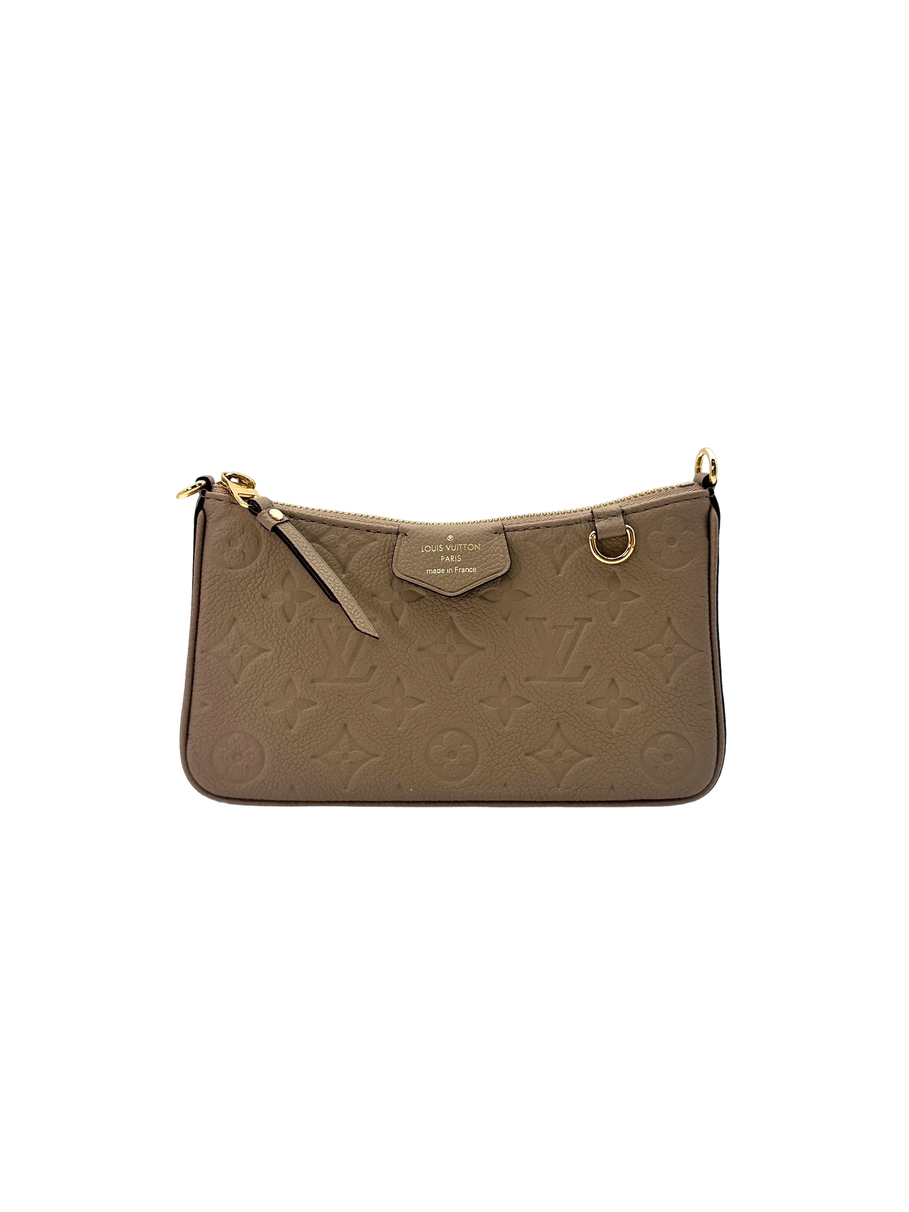 Louis Vuitton Easy Pouch On Strap White Monogram Empreinte Leather Pouch LV2062