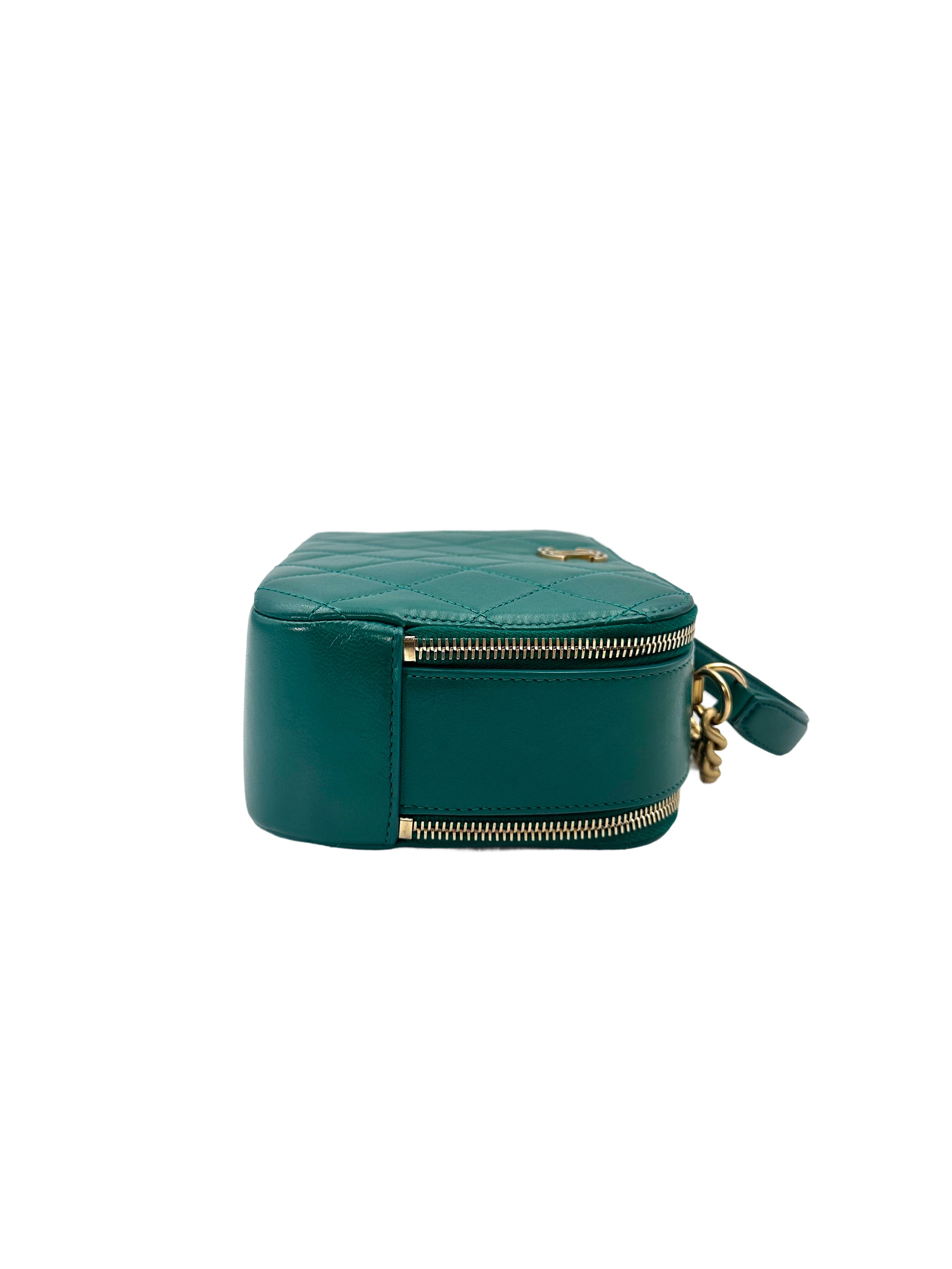 Chanel Trendy CC Bowling Blue Quilted Lambskin Top Handle Bag(28***56) CC1488