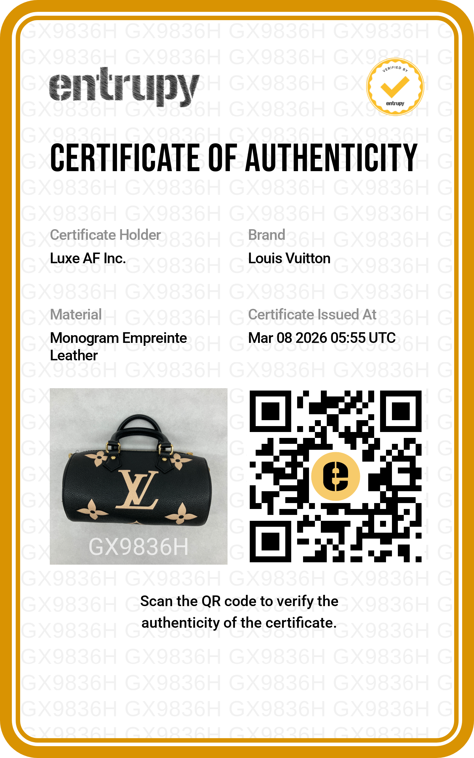 Louis Vuitton Papillon Trunk Black/Beige Bicolor Monogram Empreinte Leather Shoulder Bag LV2044