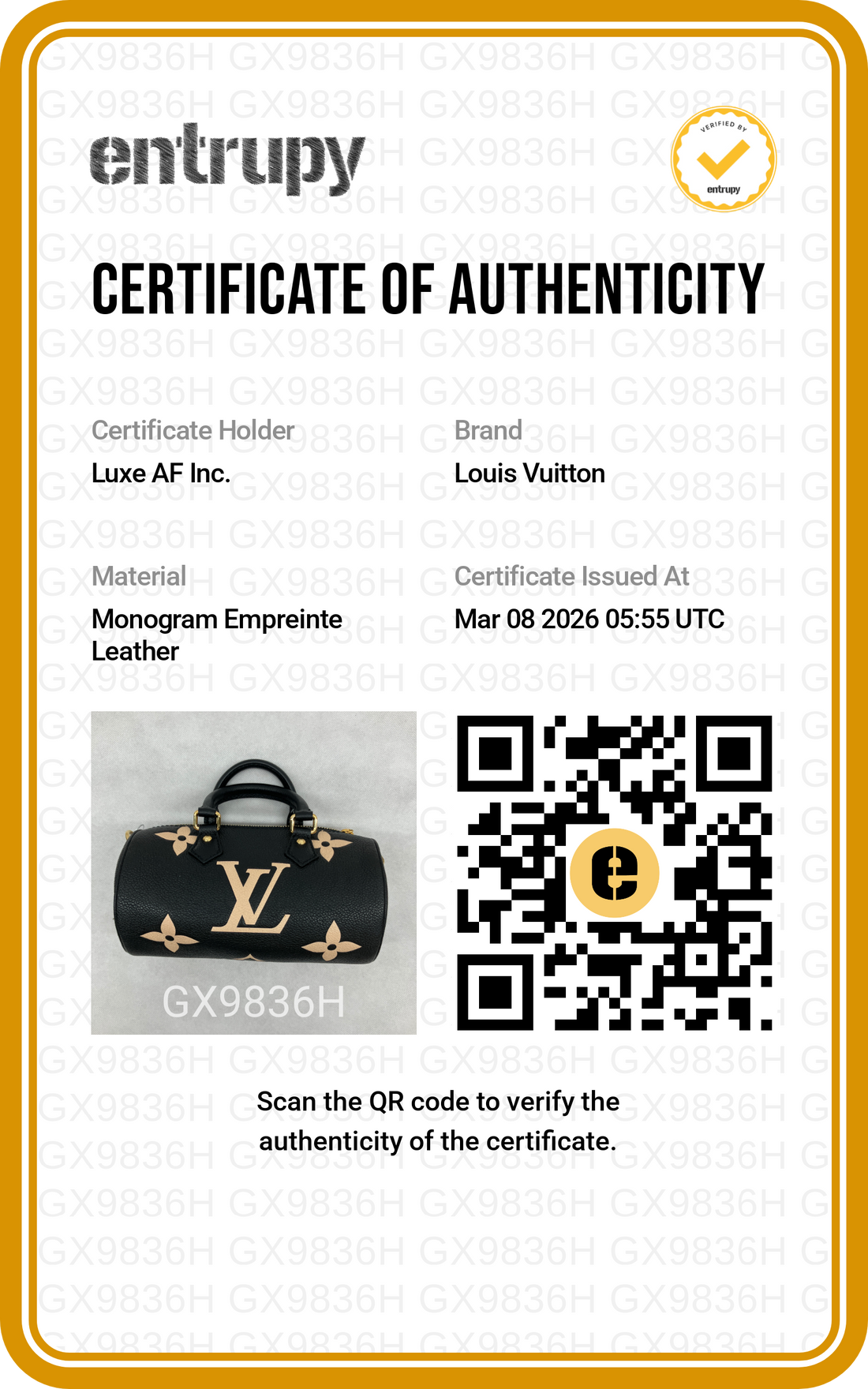 Louis Vuitton Papillon Trunk Black/Beige Bicolor Monogram Empreinte Leather Shoulder Bag LV2044