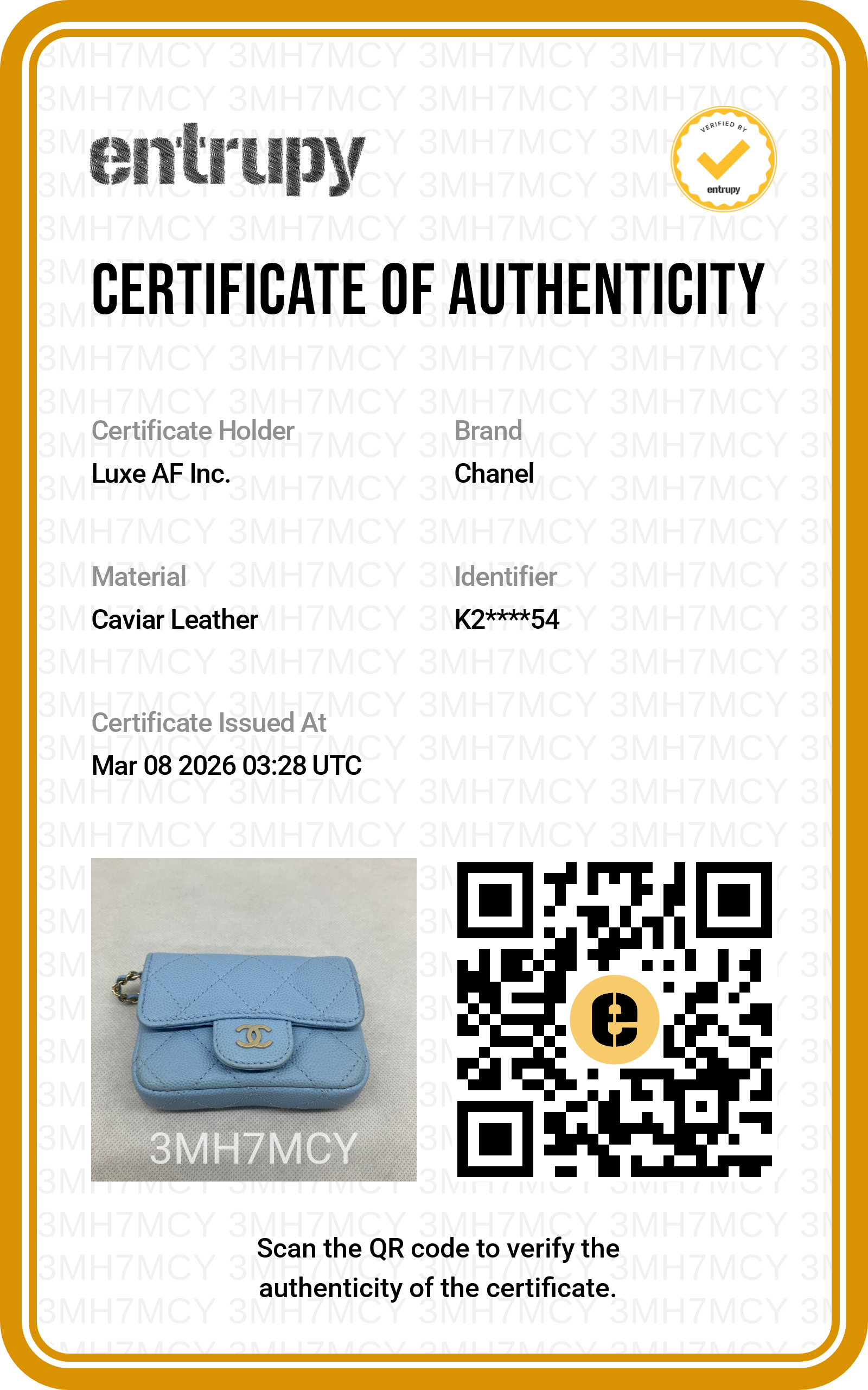 Chanel Classic Flap Blue Quilted Leather Mini Flap Bag With Gold Buckle(K2***54) IRIS052