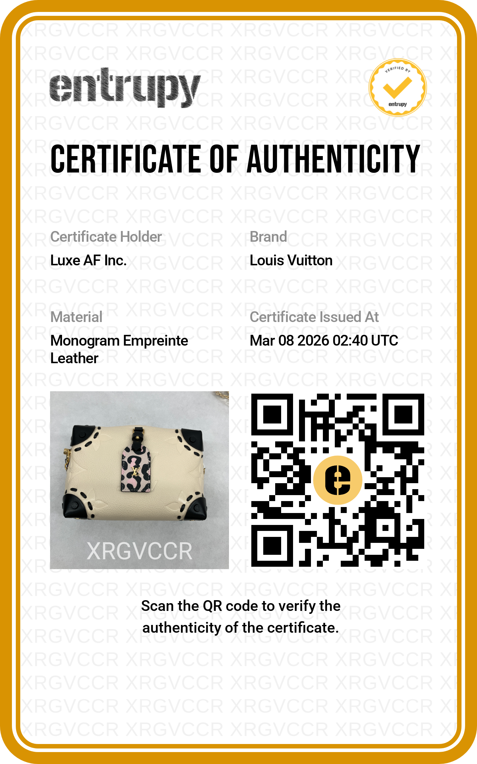 Louis Vuitton "Wild At Heart" Petite Malle Souple Beige Monogram Empreinte Leather Handle Bag LV2045