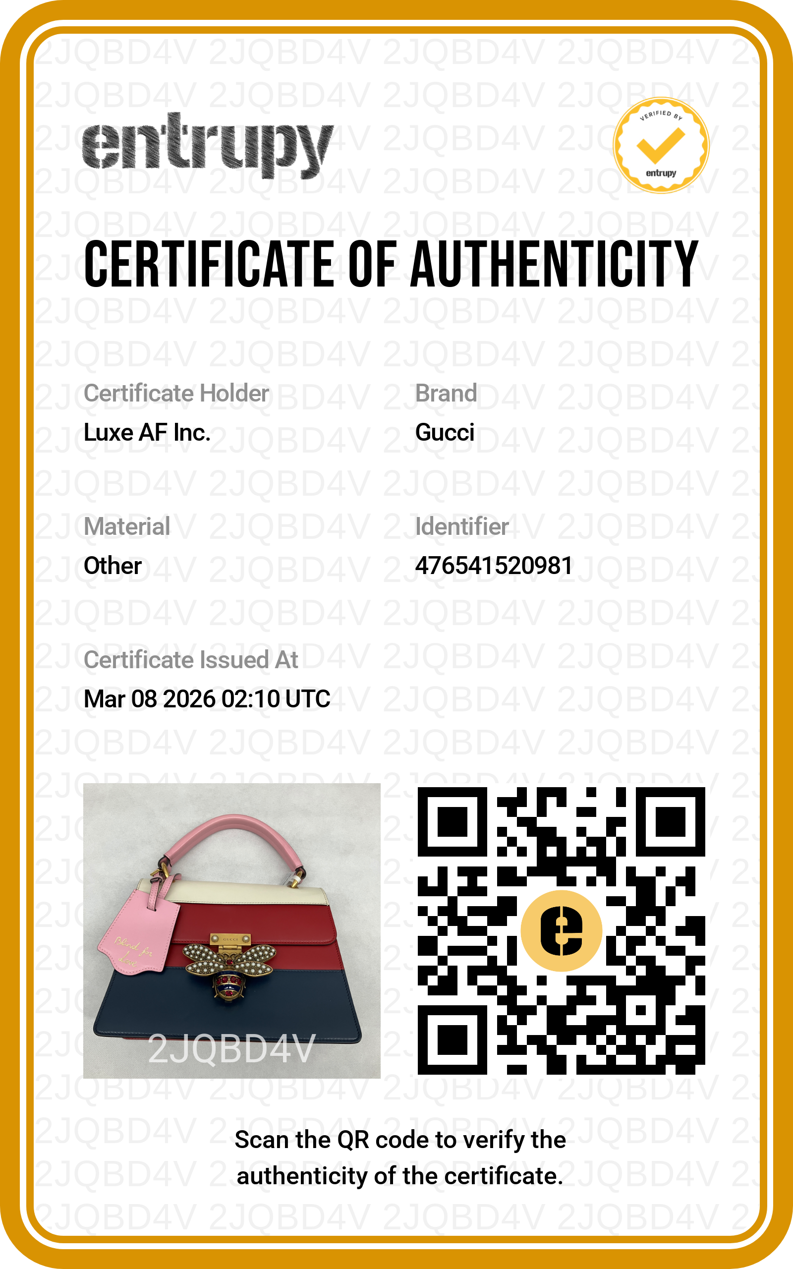 Gucci Queen Margaret Bee Multicolor Leather Top Handle Bag GG761