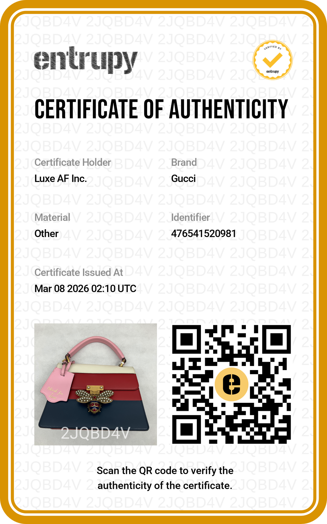 Gucci Queen Margaret Bee Multicolor Leather Top Handle Bag GG761