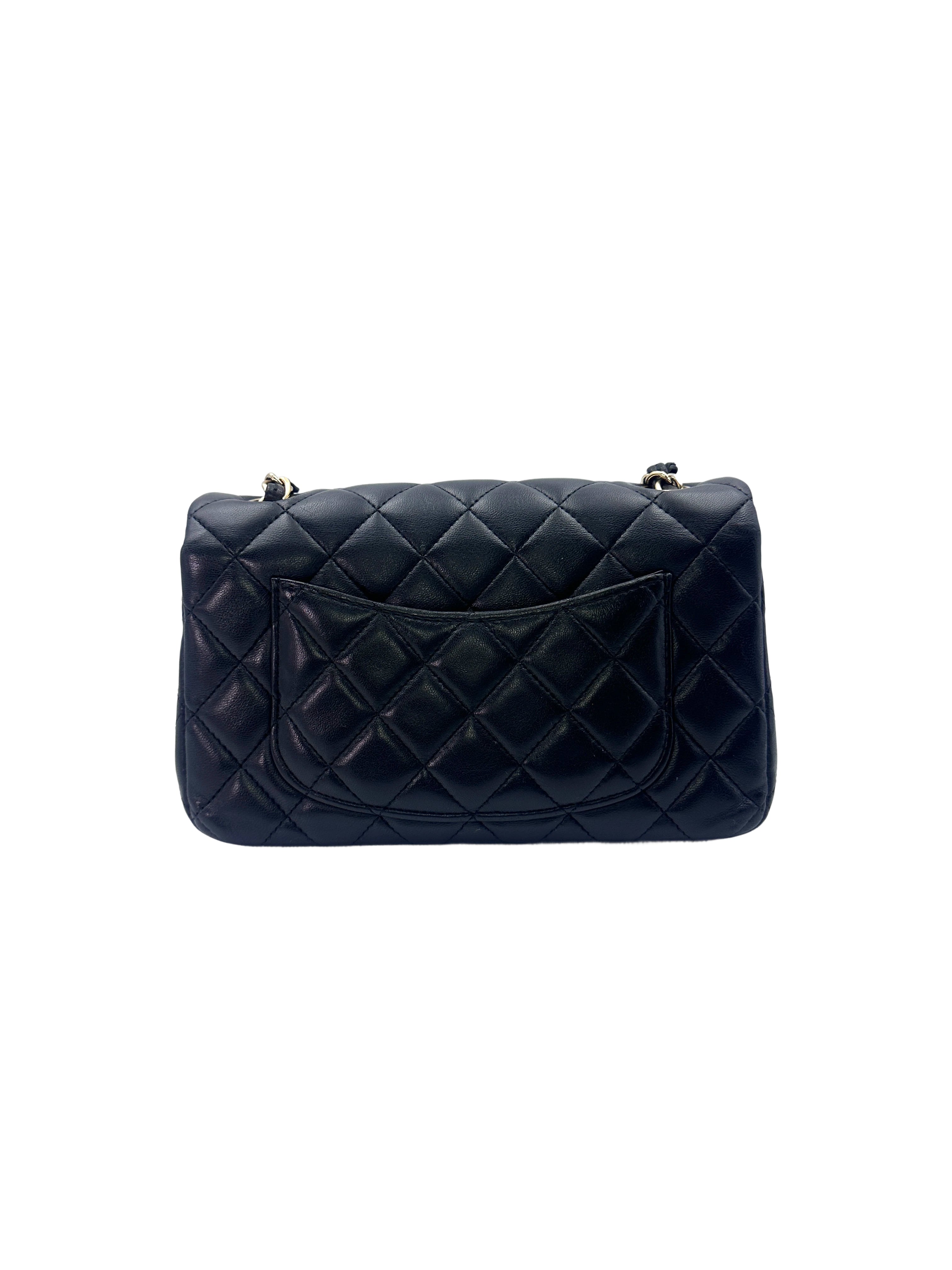 Chanel Classic Flap Black Quilted Lambskin Flap Bag With Gold Buckle(23***57) CC1491